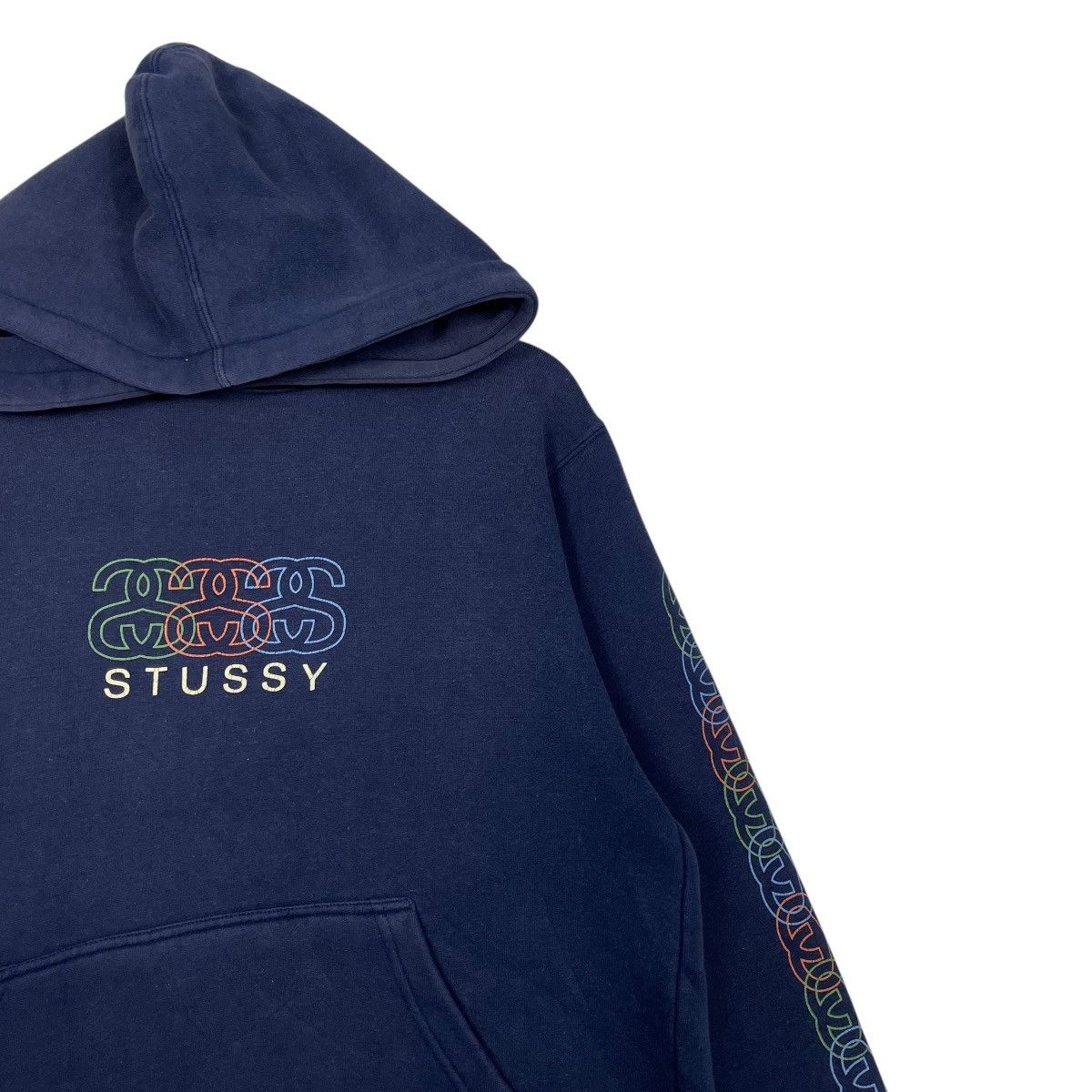 Stussy Vintage 90s Stussy Big Logo Pullover Hoodie Size US S / EU 44-46 / 1 - 5 Thumbnail