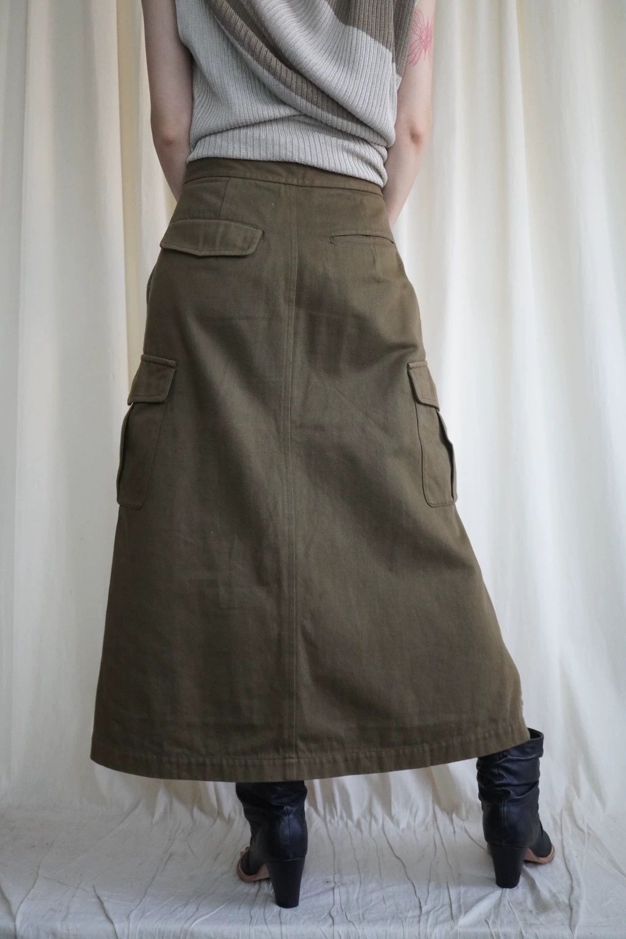Comme des Garcons CDG 2000SS Color Blocked Skirt S 9/10 Size 26" / US 2 / IT 38 - 4 Thumbnail