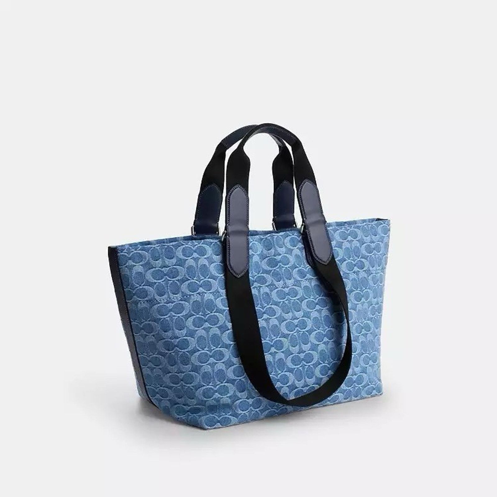 Coach NWT Coach MEN'S Small Tour Tote Bag CDF24 Silver/Denim Size ONE SIZE - 12 Thumbnail