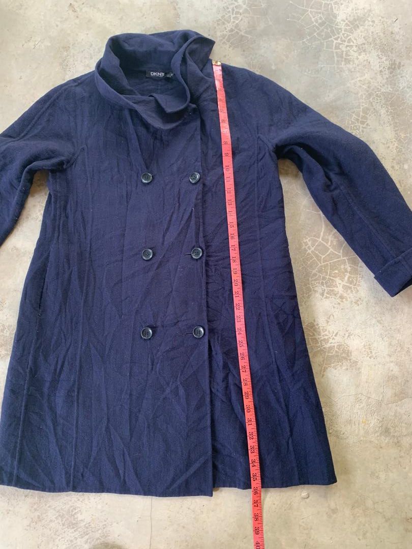 DKNY DKNY Long Coat Wool Size M / US 6-8 / IT 42-44 - 12 Thumbnail