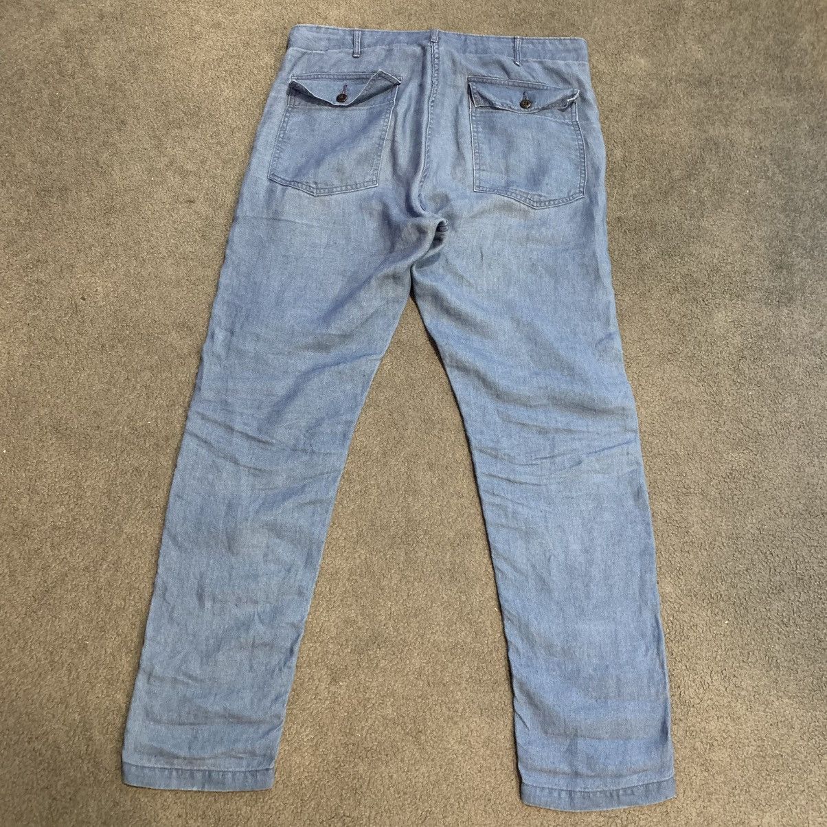 Orslow Orslow Fatigue pants in washed indigo Size US 37 - 2 Thumbnail