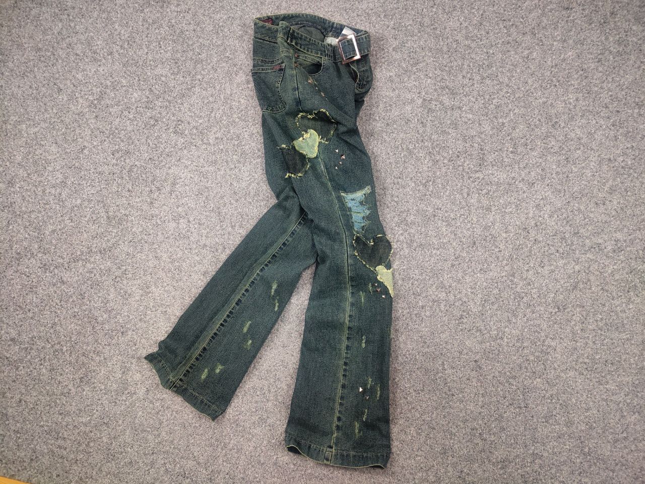If Six Was Nine Vintage Y2K hysteric glamour Japan low-rise jeans Flared LGB Size 26" / US 2 / IT 38 - 3 Thumbnail