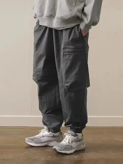 Other 20SS Indigo Union Japan Grey Worker Jogger Pants Size US 32 / EU 48 - 4 Thumbnail