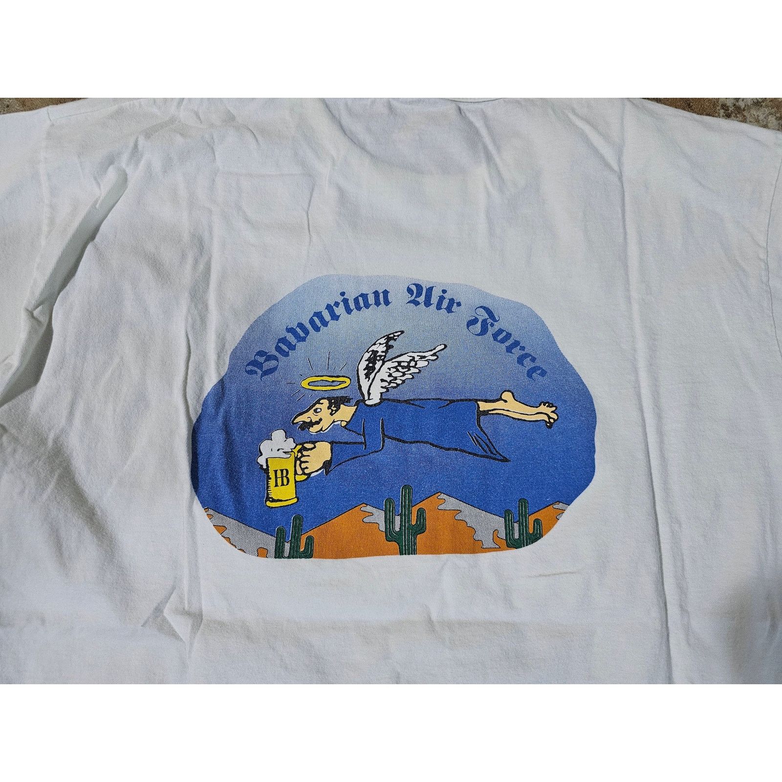 Other 2001 German Air Force Training Double Sided T-shirt White L Size US L / EU 52-54 / 3 - 4 Thumbnail