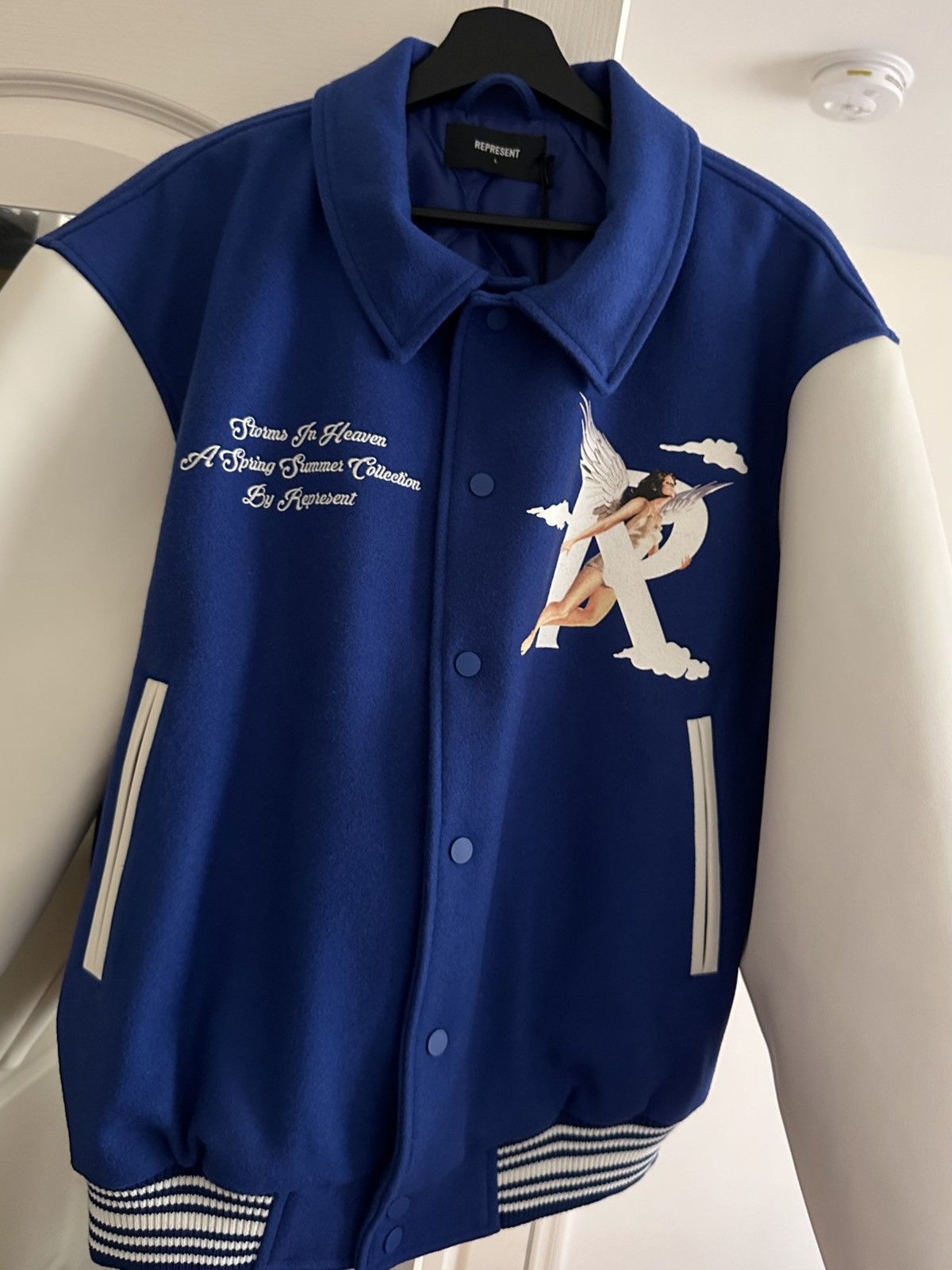 Represent Clo. Represent Storms in Heaven Varsity Jacket Blue Size US L / EU 52-54 / 3 - 1 Thumbnail