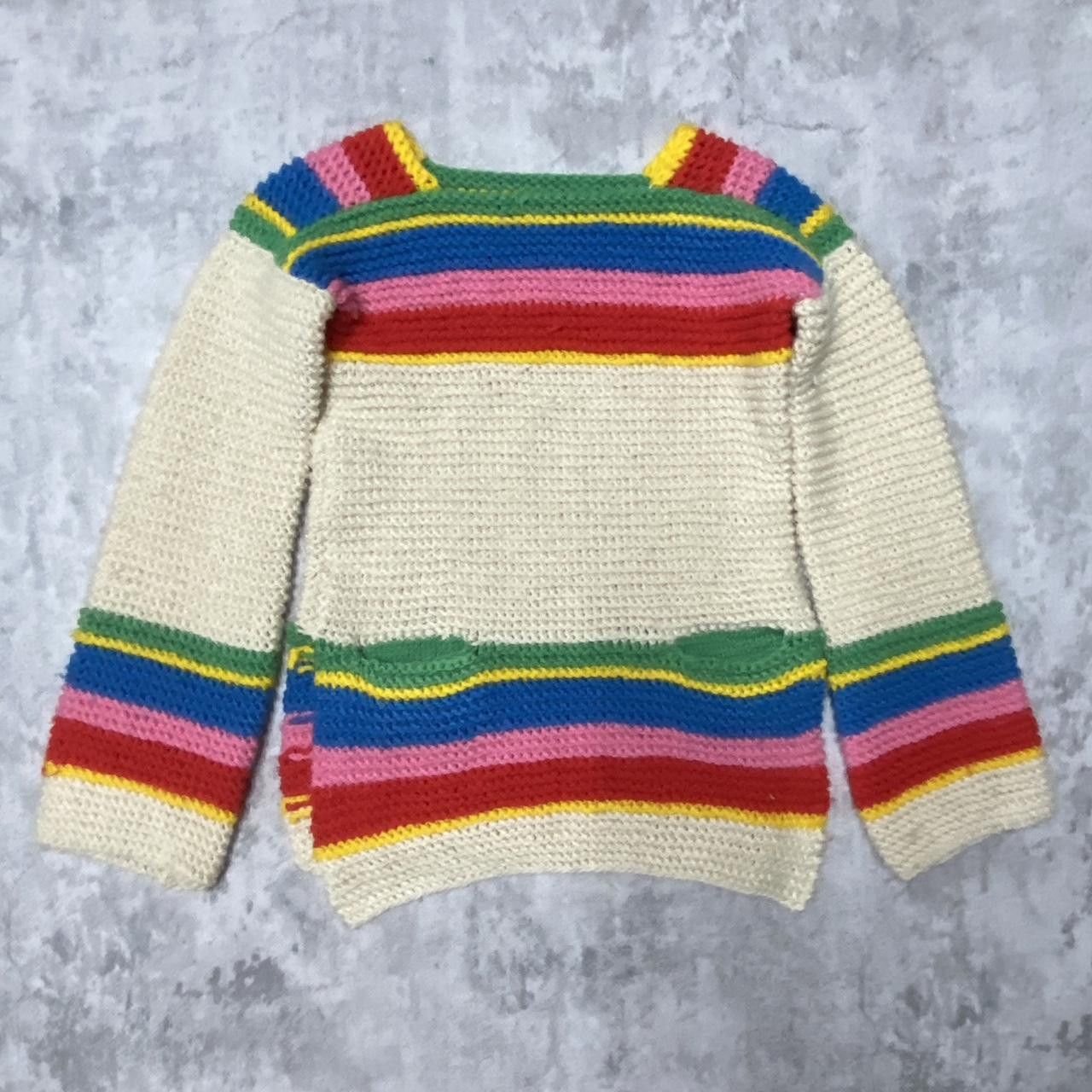 Other Multi-coloured crochet sweater with a retro vibe Size ONE SIZE - 1 Thumbnail