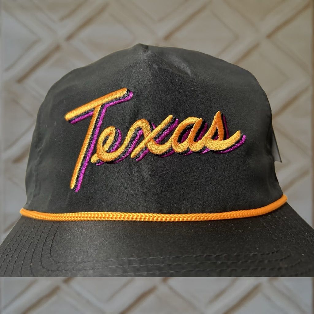 Roper Bad Birdie Texas Rope Hat Golf Cap Embroidered Black Orange Pink Snap Back New Size ONE SIZE - 1 Thumbnail