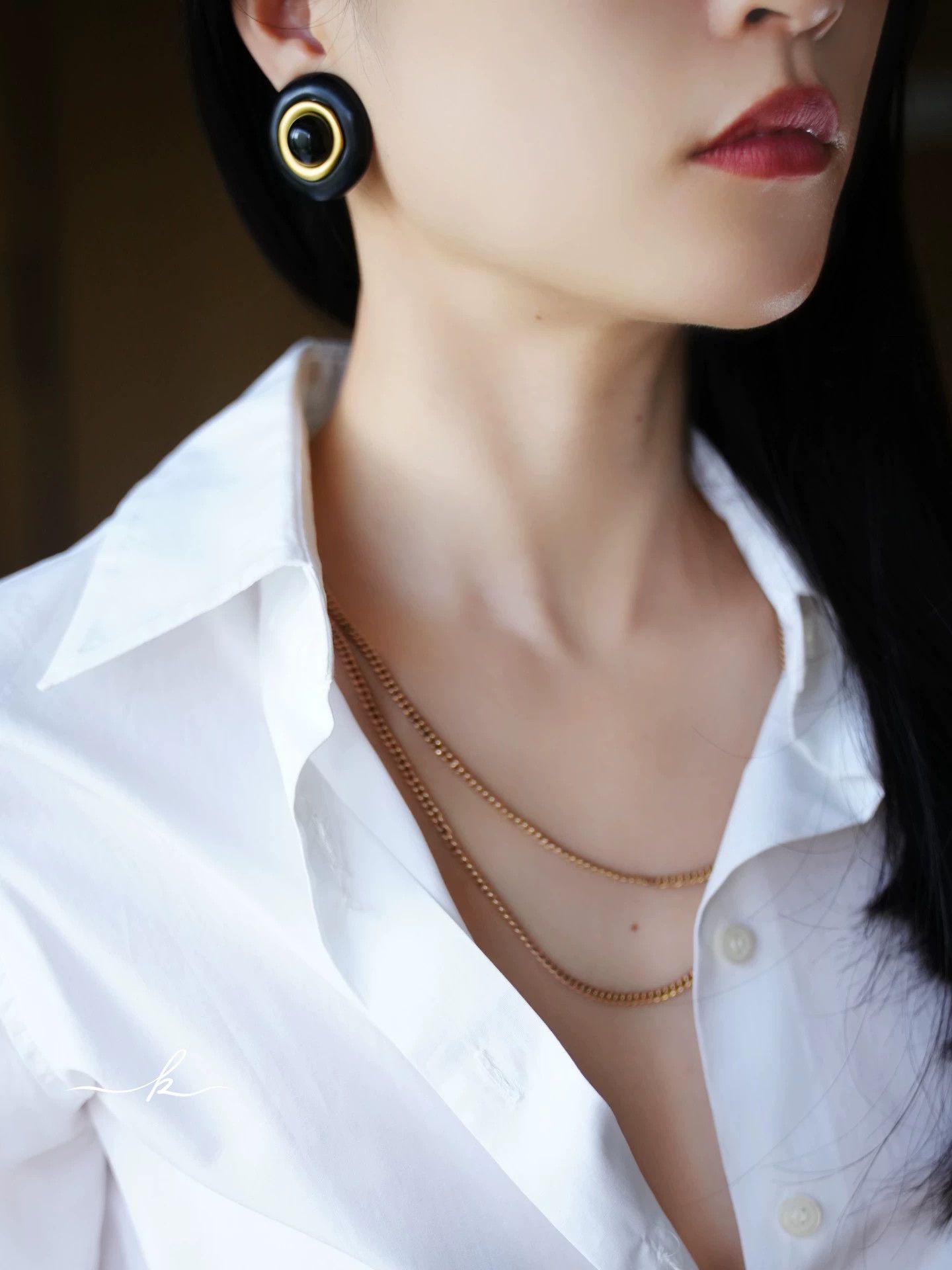 Givenchy Givenchy Vintage Black Gold Jelly Clip-On Earrings Size ONE SIZE - 9 Thumbnail