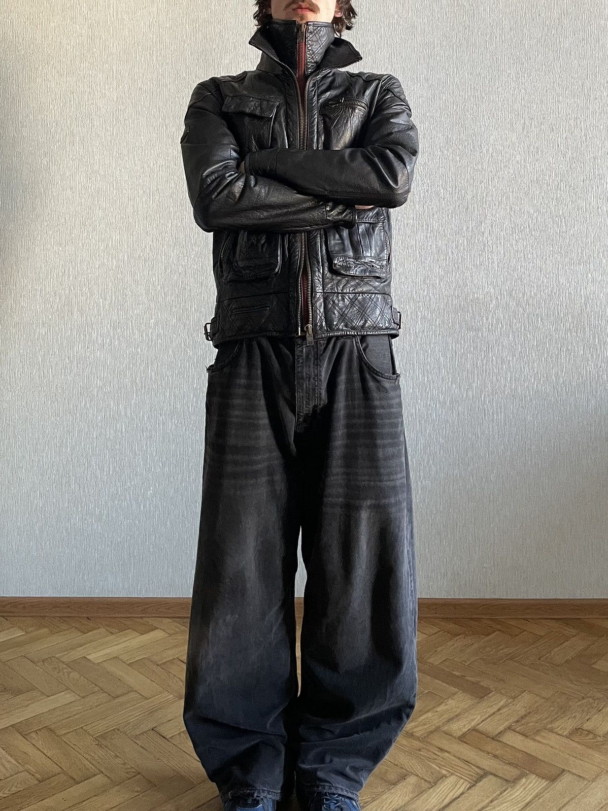 Superdry Superheavyweight Leather; Motorbike & Engineering Insp. Jack Size US L / EU 52-54 / 3 - 6 Thumbnail