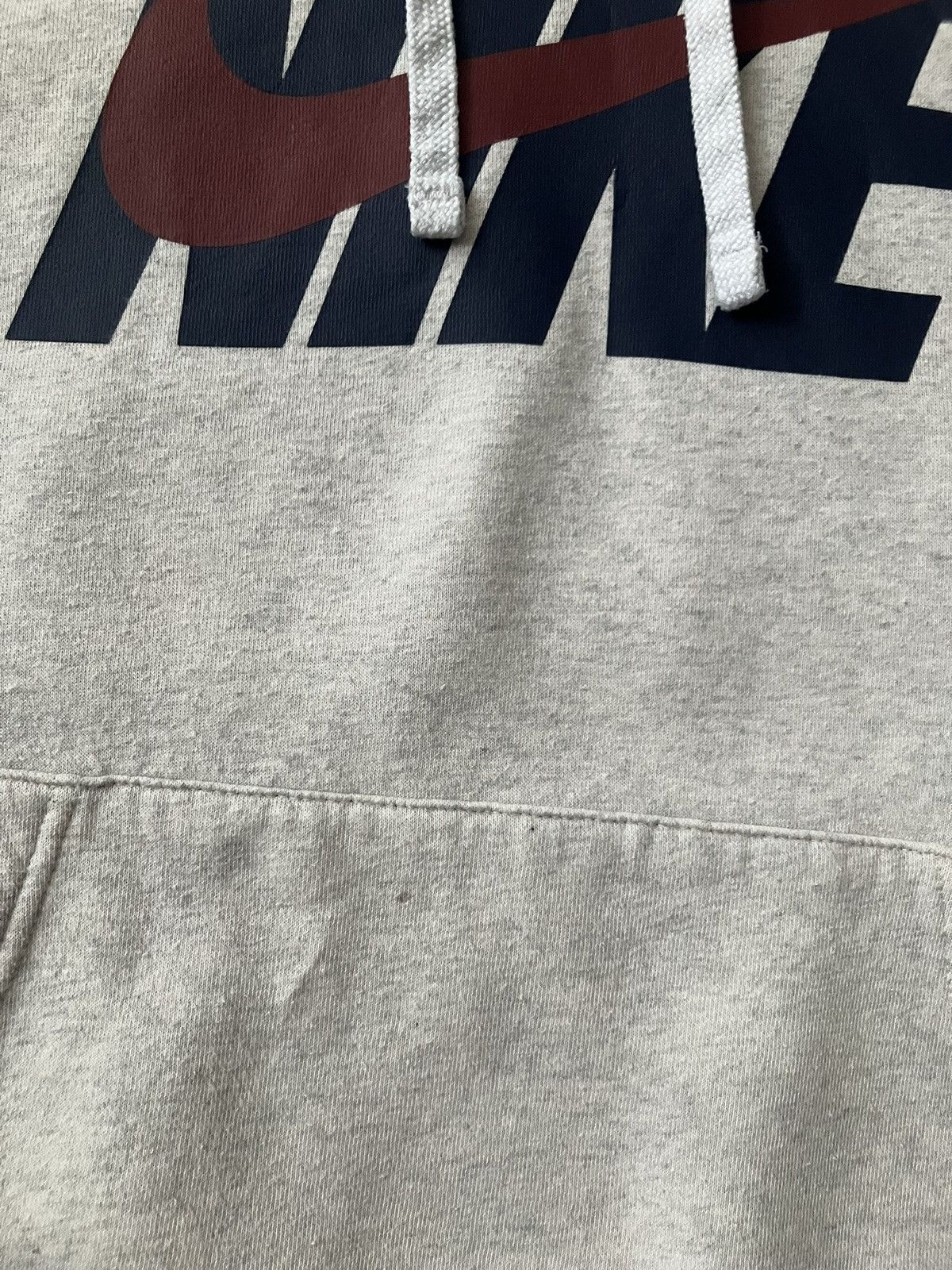 Nike × Vintage Grey Nike Long Sleeve Hoodie Sportswear Vintage Streetwear Size US S / EU 44-46 / 1 - 9 Thumbnail