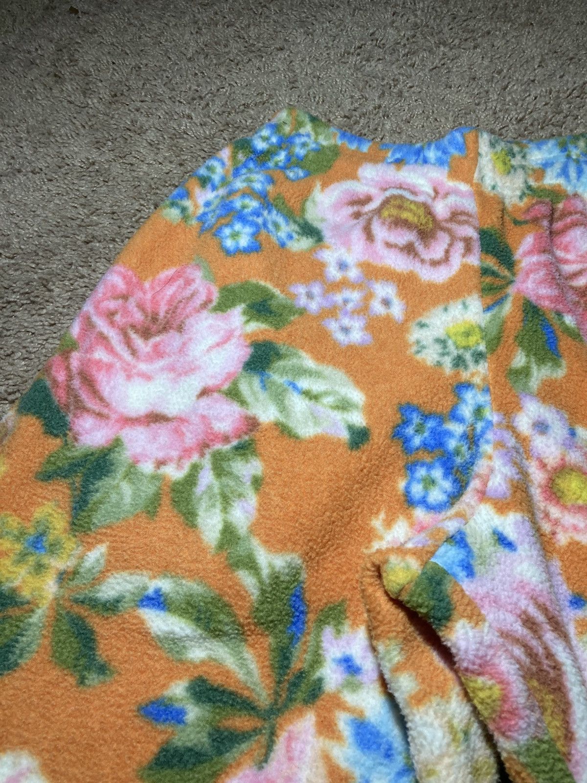 Martine Rose SS21 Martine Rose Floral Sweatshorts Shorts Orange 2021 MR Size US 28 / EU 44 - 3 Thumbnail