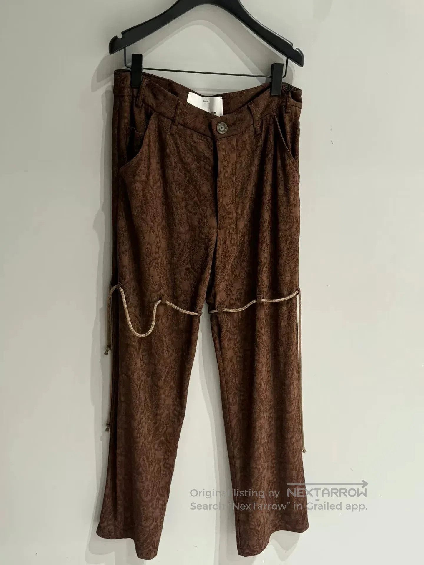 Song For The Mute SFTM 24.1 The Dreamers Strap Trousers. Size US 32 / EU 48 - 1 Thumbnail