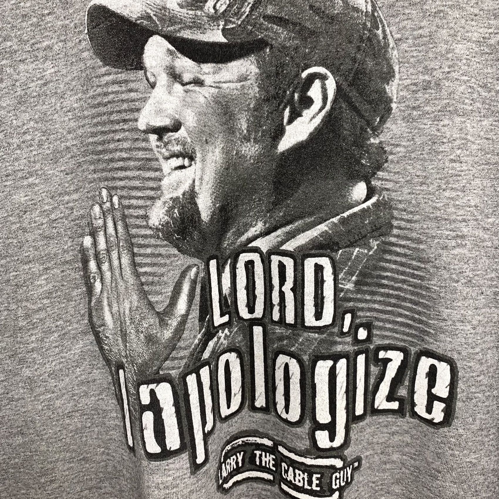 Vintage VINTAGE Larry The Cable Guy Lord I Apologize Tee Gray T-Shirt Short Sleeve 2XL Size US XXL / EU 58 / 5 - 4 Thumbnail