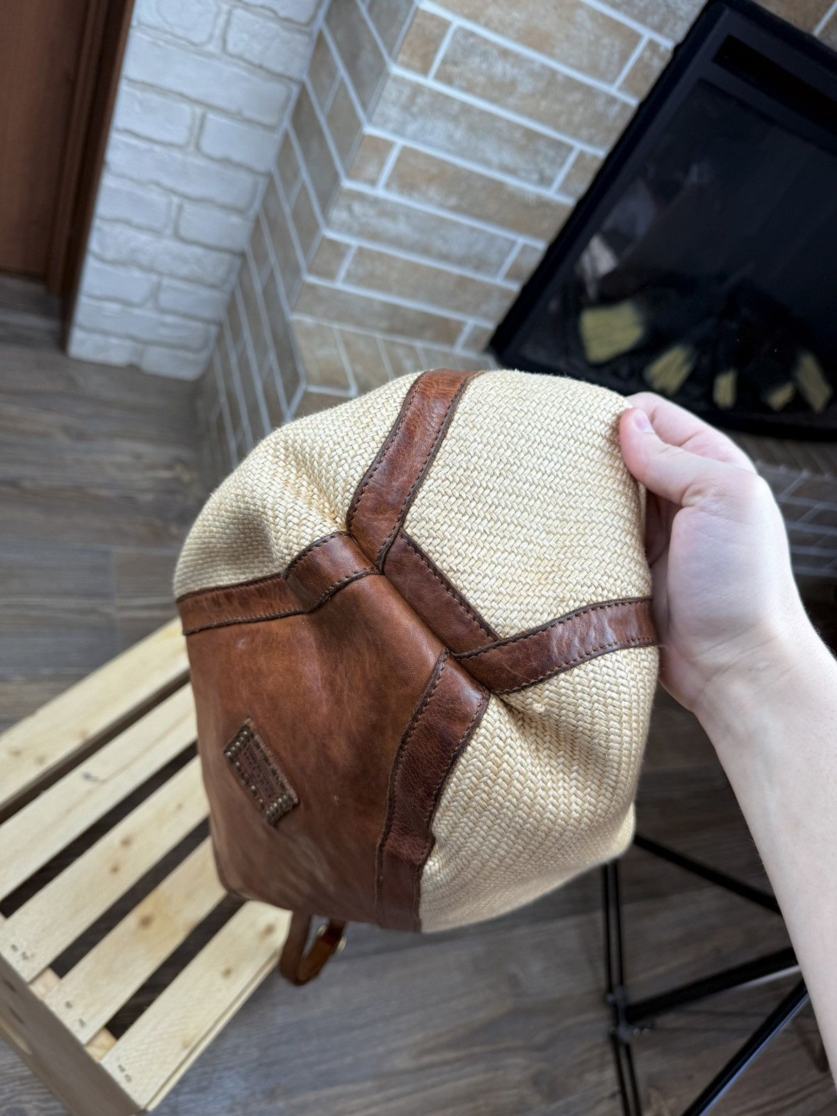 Campomaggi Campomaggi Anna Brown Leather Woven Handbag Crossbody Size ONE SIZE - 15 Thumbnail