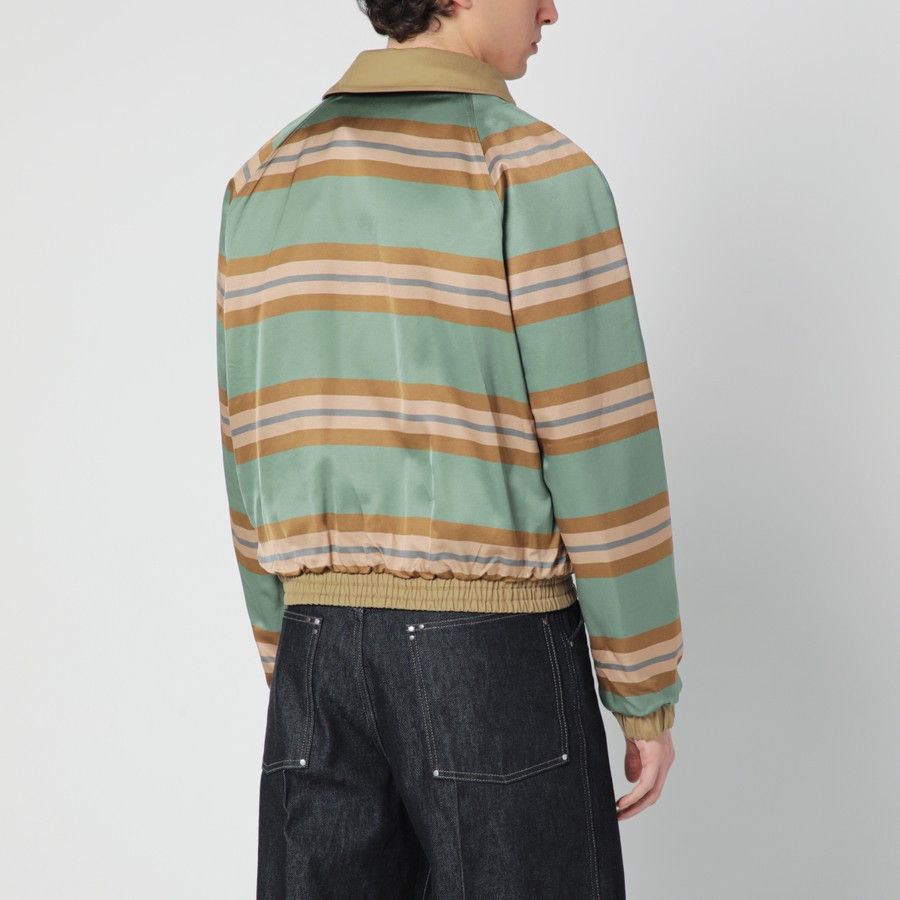 Dries Van Noten o1d2blof0226 Cotton Blend Zip-Up Jacket in Beige Size US L / EU 52-54 / 3 - 6 Thumbnail