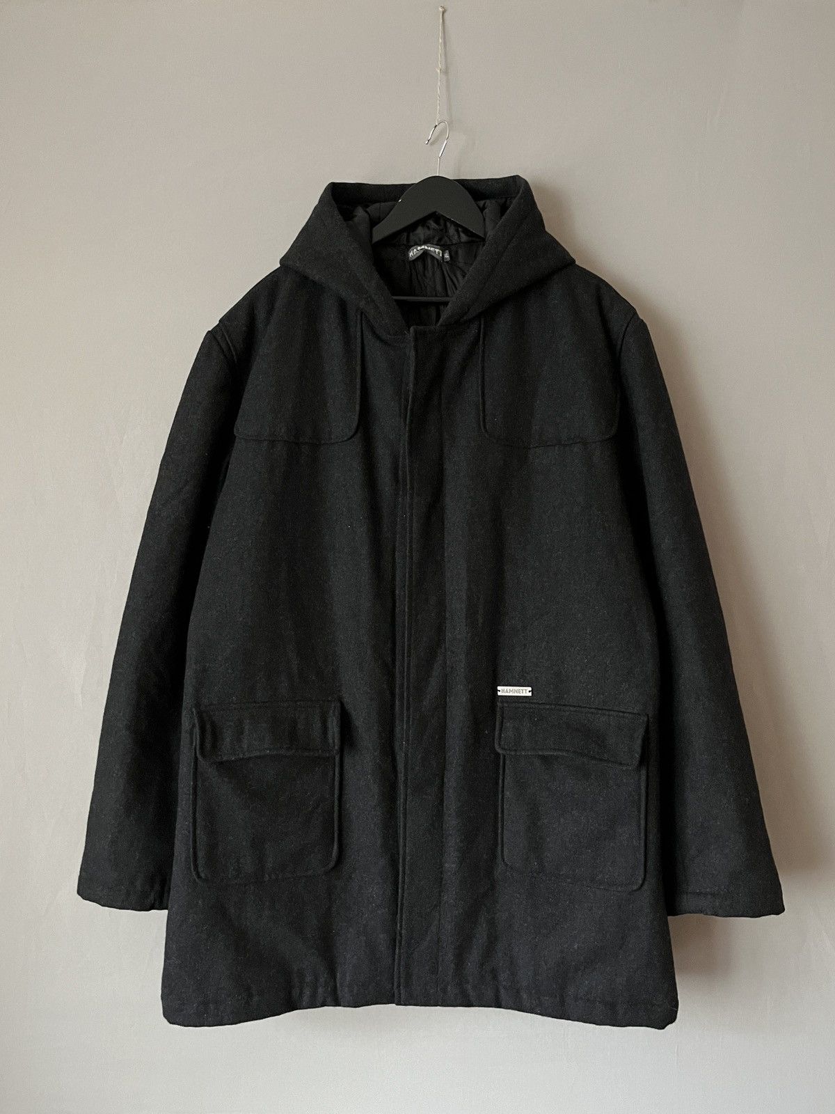 Katharine Hamnett London Katharine Hamnett Heavy Wool Gray Overcoat Duffle Coat Size US XL / EU 56 / 4 - 1 Thumbnail