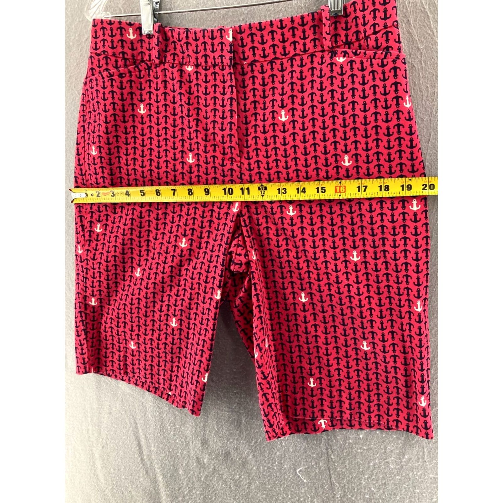 Talbots Talbots Pink Bermuda Shorts Womens 10 Beach Travel Sailboats Pattern Solid Mid Rise Comfort Size 32" / US 10 / IT 46 - 3 Thumbnail
