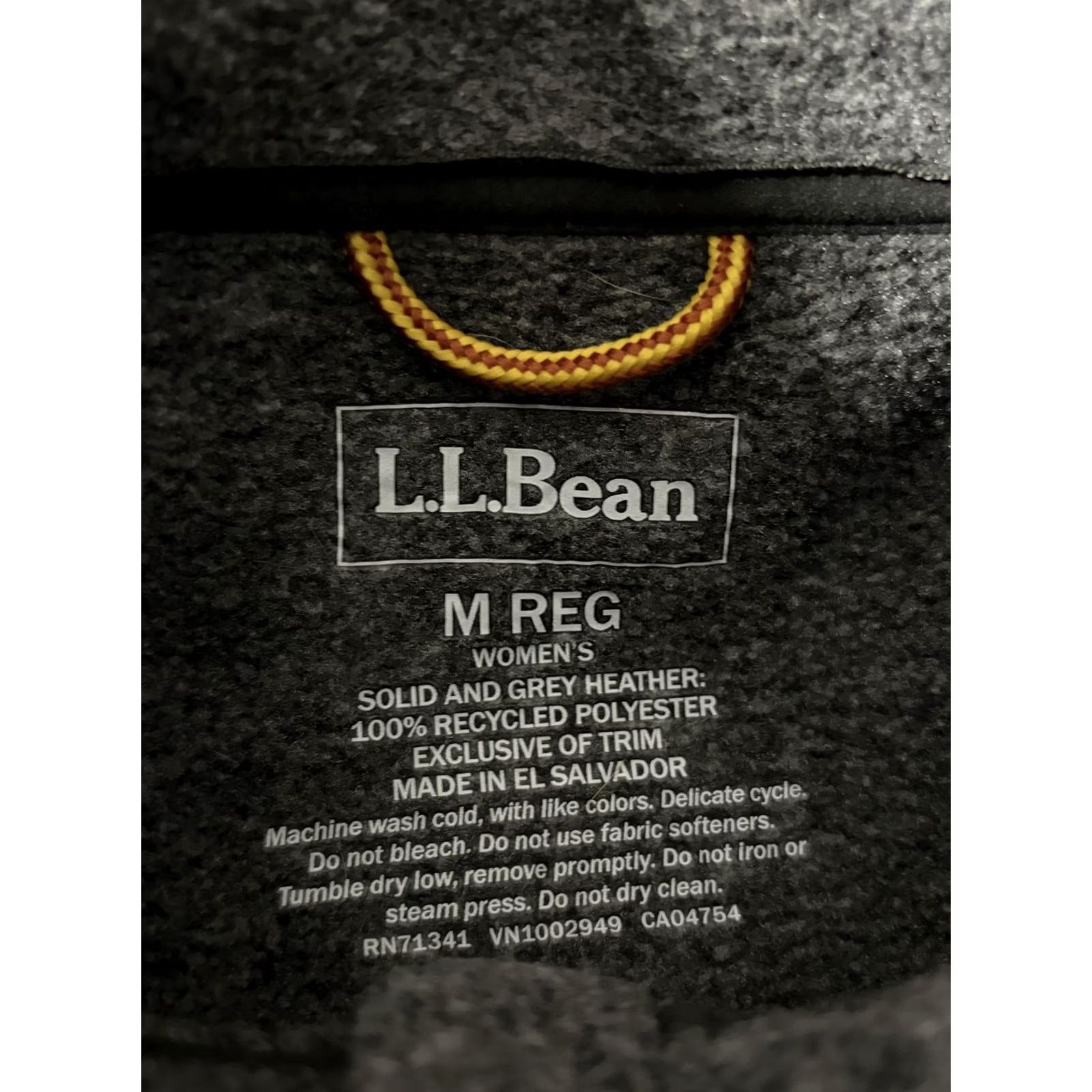 Vintage L.L. Bean Fleece Jacket Womens Medium Gray Full Zip Pathful Logo Cozy Pockets Size M / US 6-8 / IT 42-44 - 4 Thumbnail
