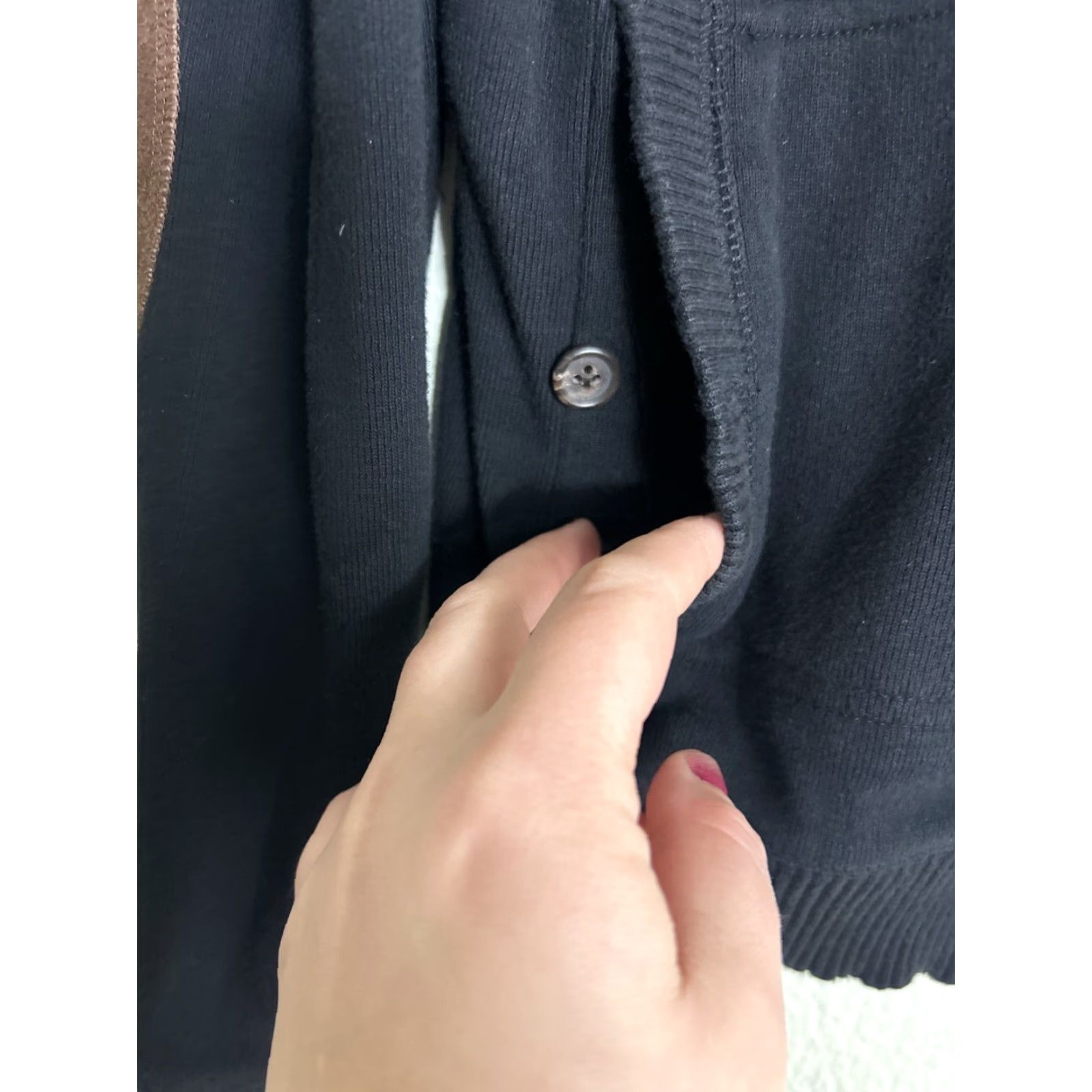 Ralph Lauren VINTAGE Lauren Ralph Lauren Mens Sweatshirt Full Zip Cotton Black Elbow M Size Size US M / EU 48-50 / 2 - 6 Thumbnail