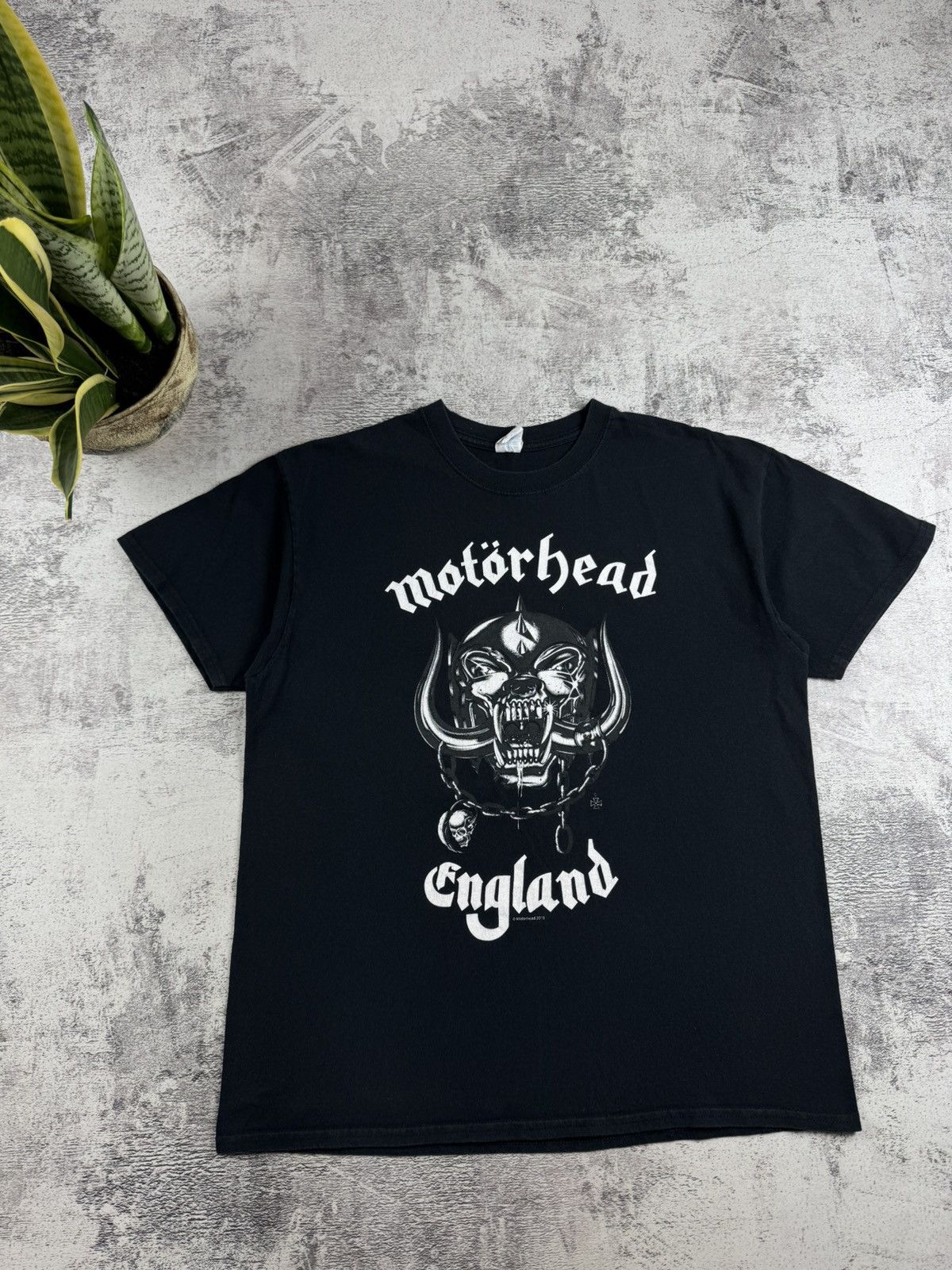 Band Tees Motorhead Of England 2015 Metal Rock Tour Faded Merch Devil Band T Shirt Jersey Size US L / EU 52-54 / 3 - 6 Thumbnail
