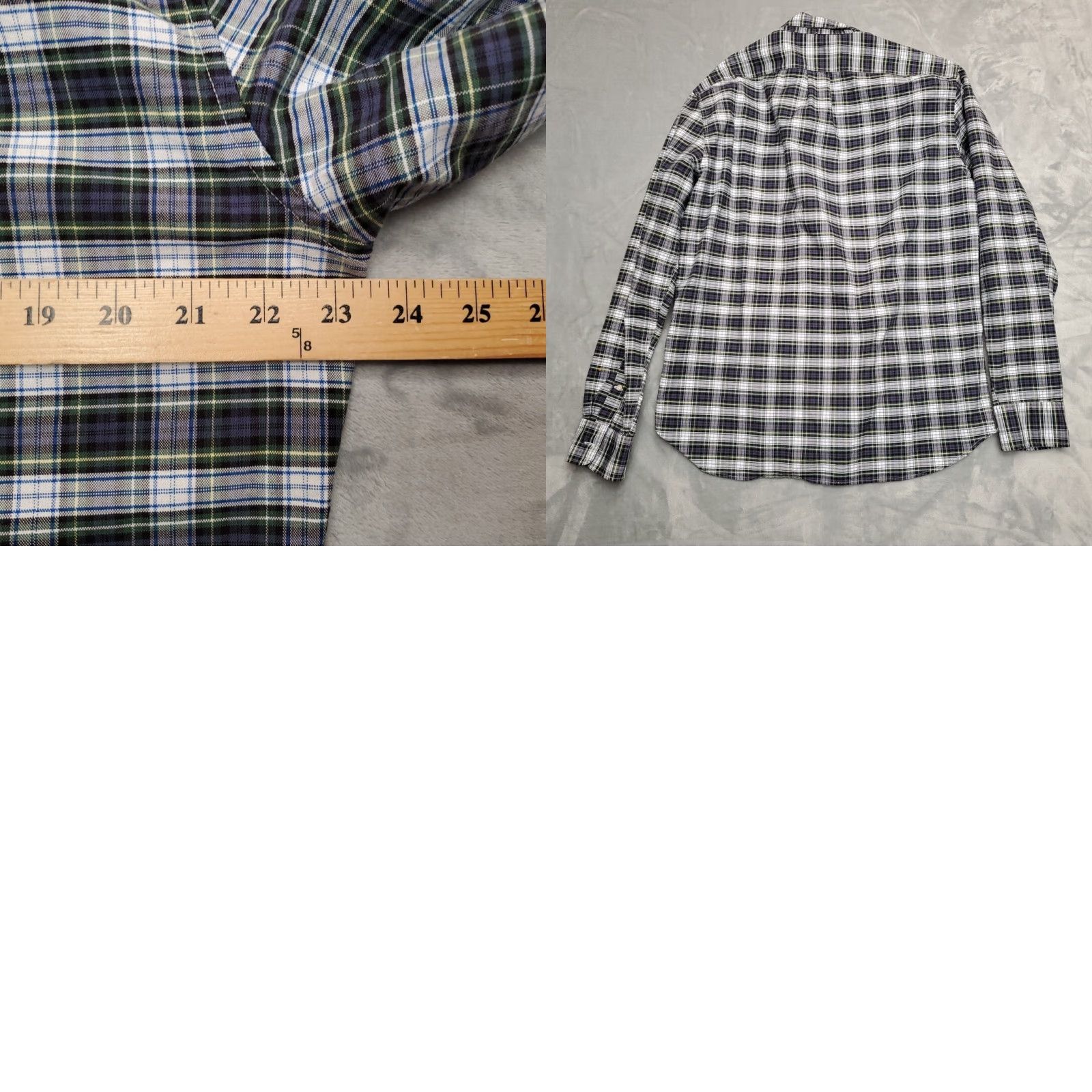 J.Crew J.CREW Shirt Mens L Blue Plaid American Pima Cotton Slim Fit Long Sleeve Button-Up Size US L / EU 52-54 / 3 - 8 Thumbnail