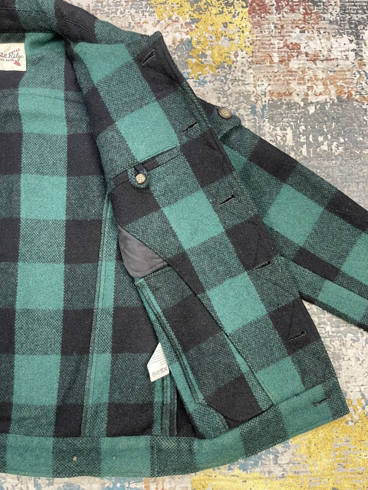 Japanese Brand Vintage Rise Lily Tartan Plaid Green Jacket Size US S / EU 44-46 / 1 - 9 Thumbnail