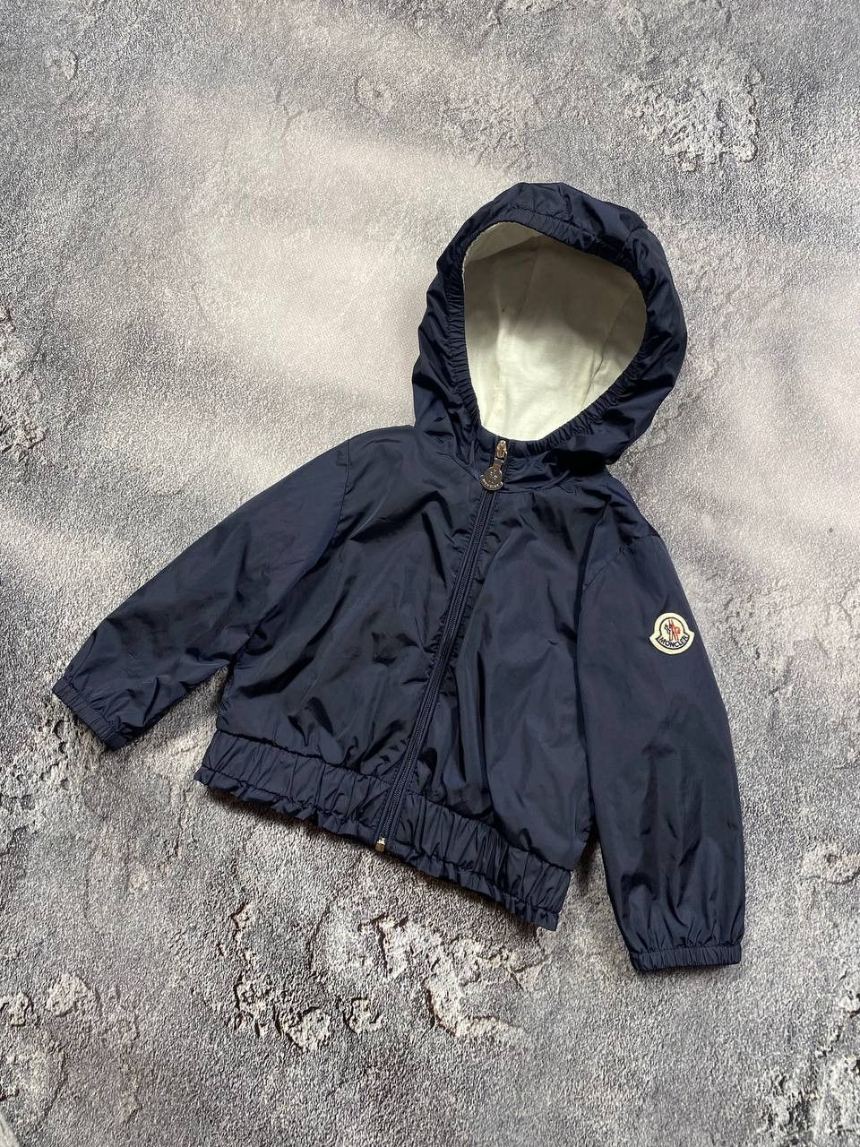 Moncler MONCLER Kids' Navy Logo Patch Lightweight Shell Size XXS / US 00 / IT 34 - 1 Thumbnail