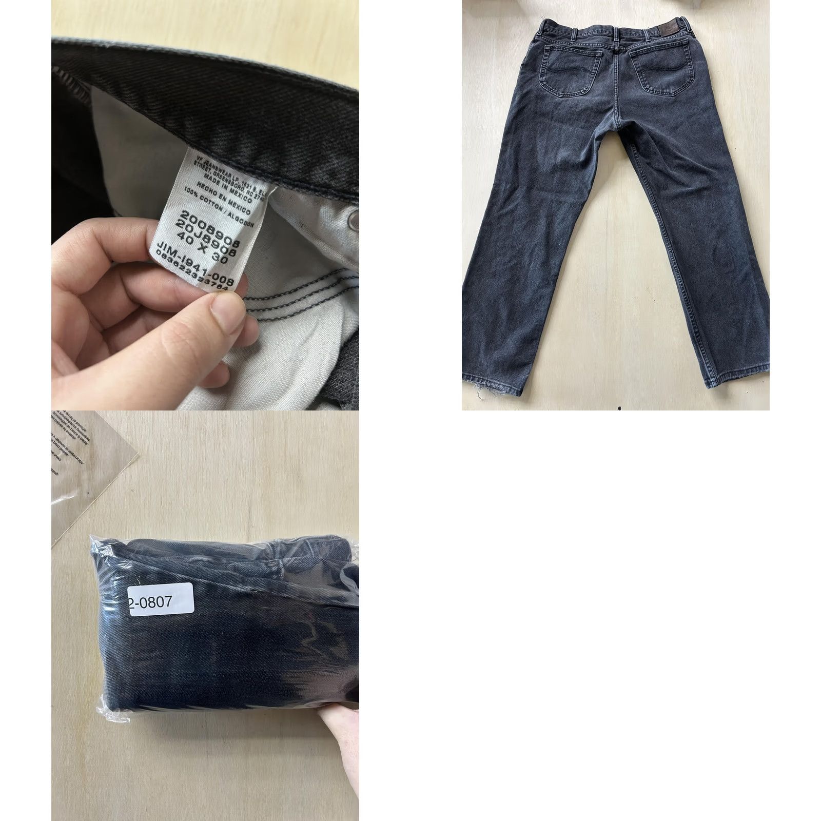 Wrangler Wrangler Jeans Mens Gray Denim Straight Leg Charcoal Wash Casual Pants Size US 40 / EU 56 - 8 Thumbnail