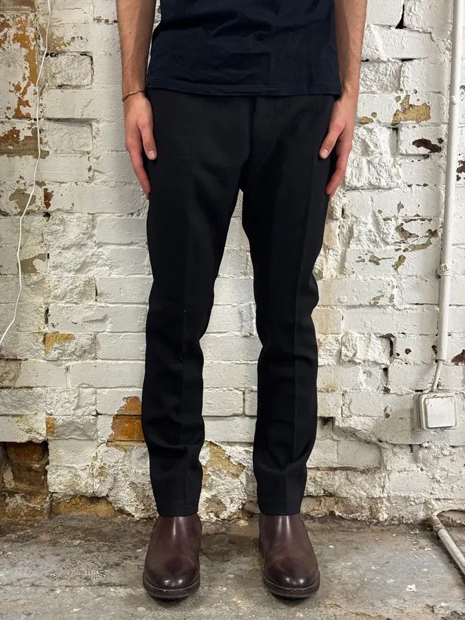 Dries Van Noten Dries Van Noten Navy Wool Slim Pants Size US 31 - 2 Thumbnail