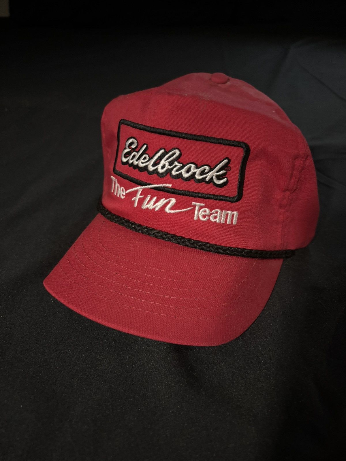 Vintage Edelbrock Trucker Hat Size ONE SIZE - 1 Thumbnail