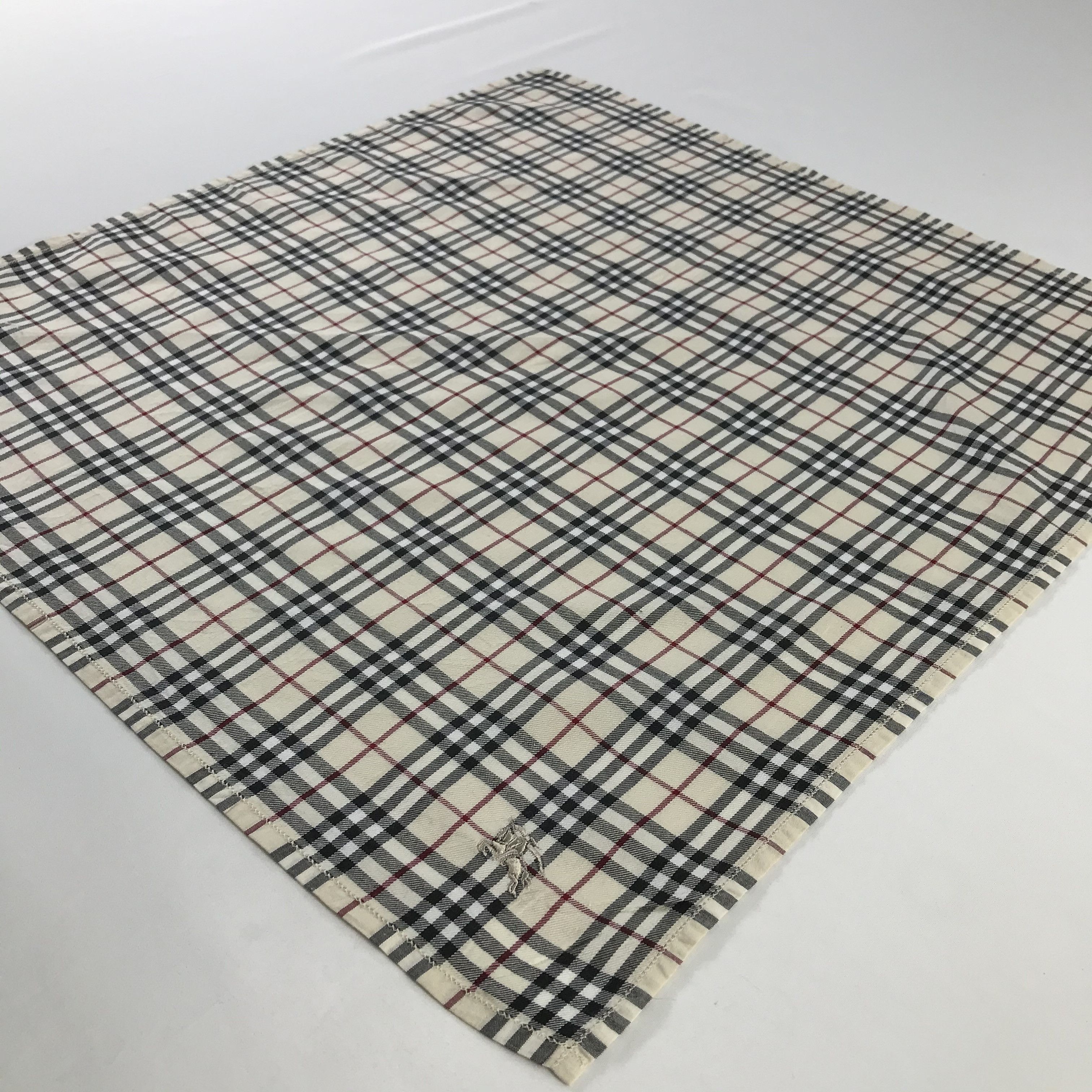Burberry × Vintage Burberry Bandana / Handkerchief / Neckerchief - S979 Size ONE SIZE - 2 Thumbnail