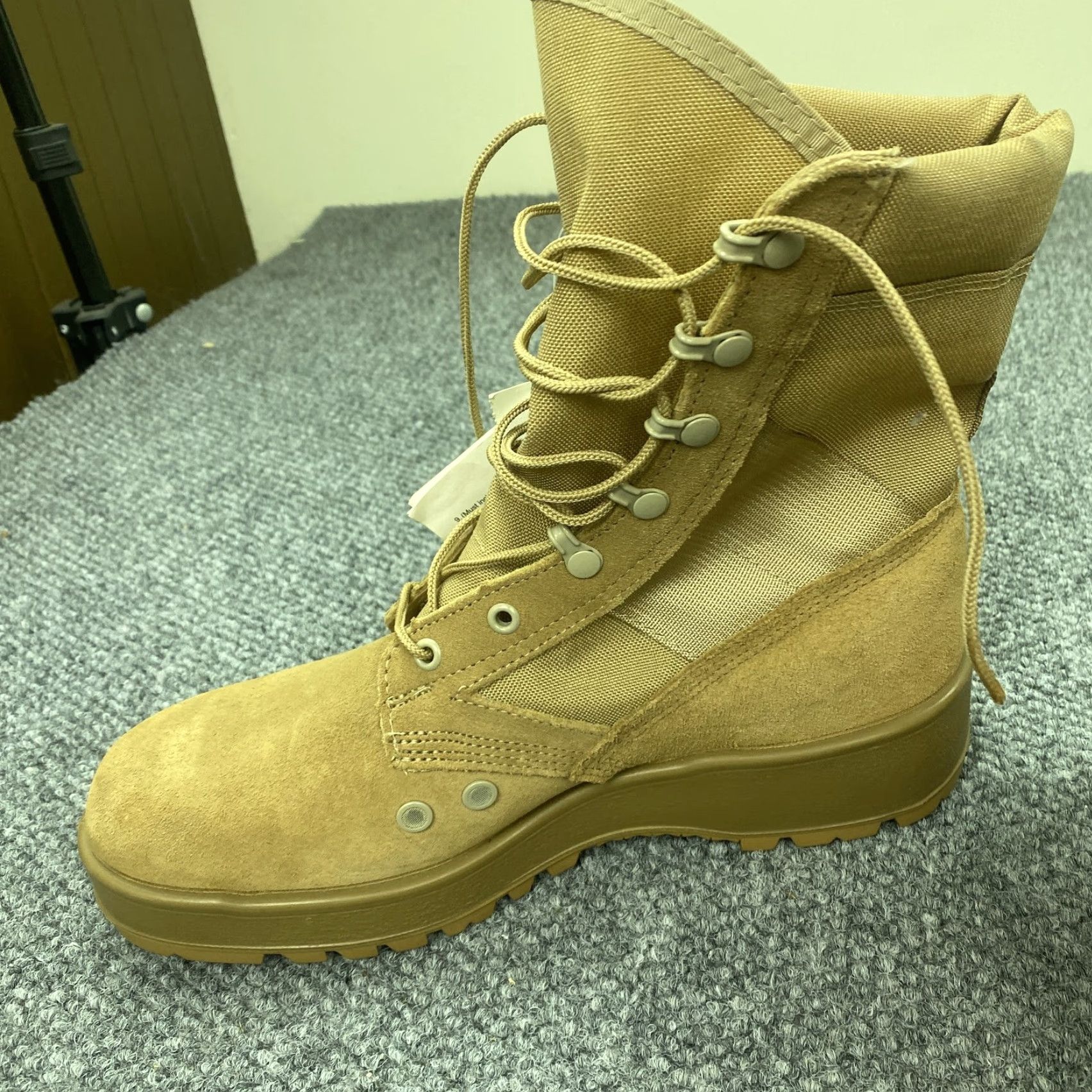Vintage VINTAGE Not Applicable Rocky Boots Combat Boots Mens 10R Tan Military Army Hot Weather Tactical Leather & Suede US Size US 10 / EU 43 - 7 Thumbnail
