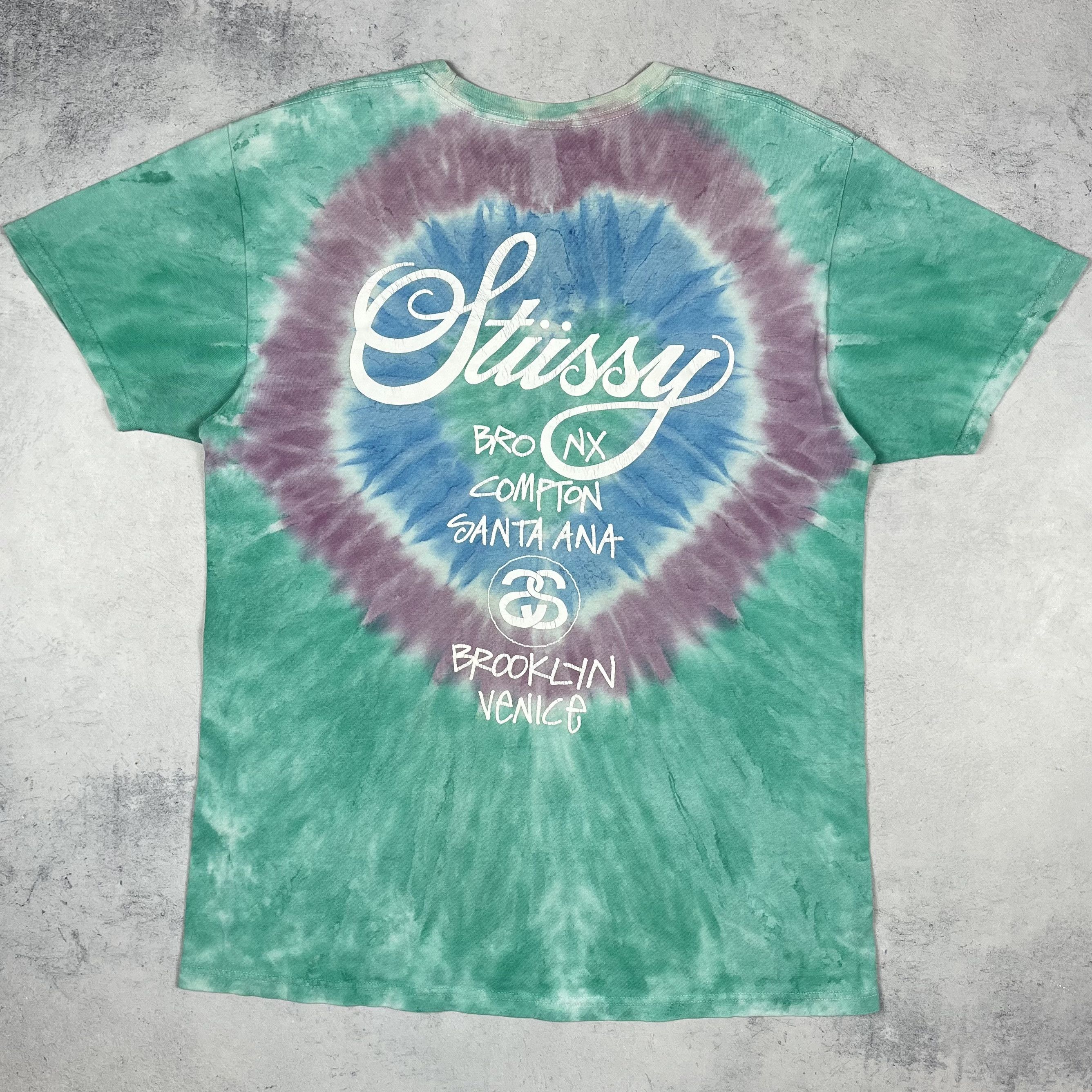 Stussy Vintage Stussy World Tour Big Logo Tie-Dye T Shirt 00’s Size US M / EU 48-50 / 2 - 15 Thumbnail
