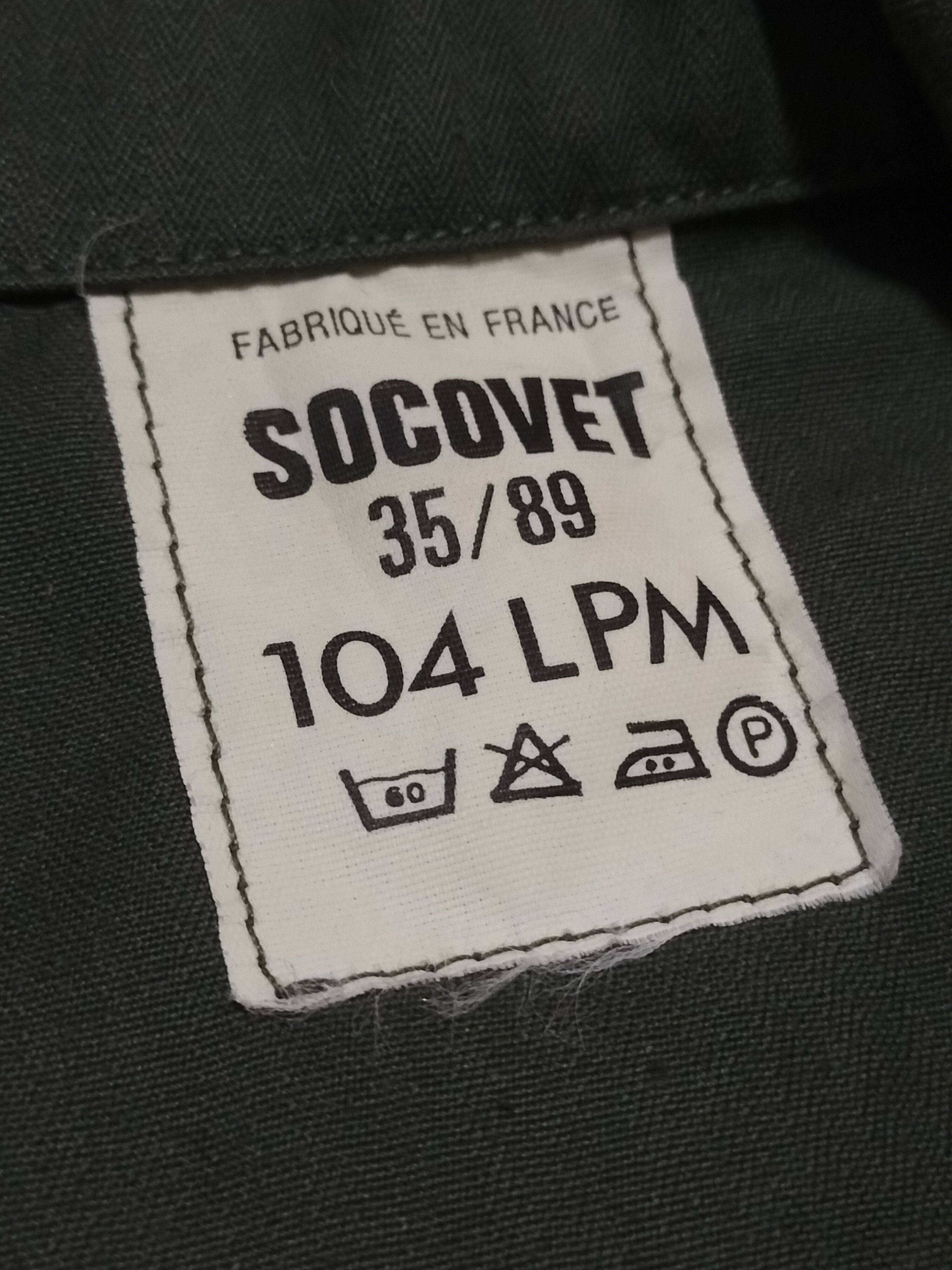 Vintage Vintage France Military Jacket Socovet 104LPM WW2 fashion Size US L / EU 52-54 / 3 - 5 Thumbnail