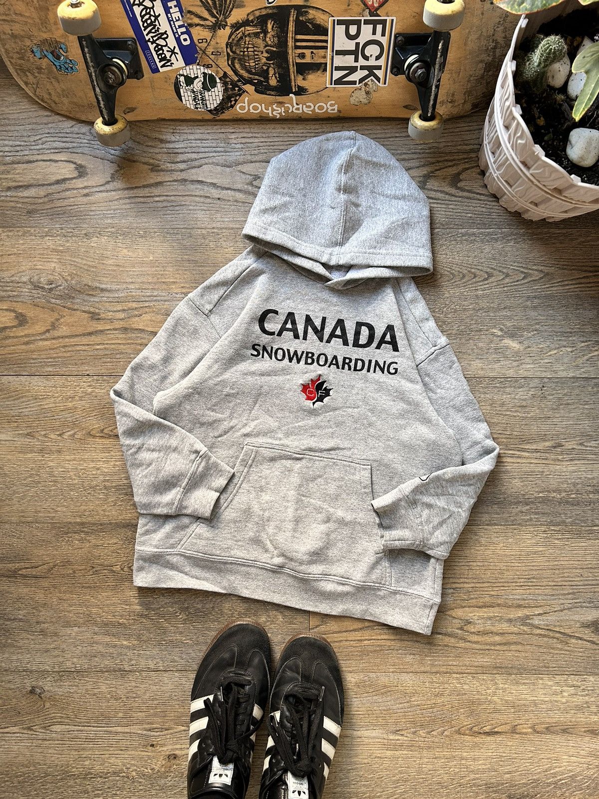 Nike × Nike ACG × Vintage Vintage 00's Nike ACG Canada Snowboarding Hoodie Size US XS / EU 42 / 0 - 4 Thumbnail