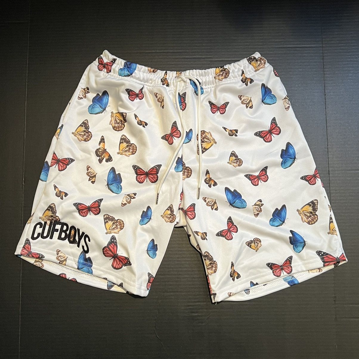 Other Cufboys Allover Butterfly Basketball Shorts - White MD Size US 32 / EU 48 - 1 Preview