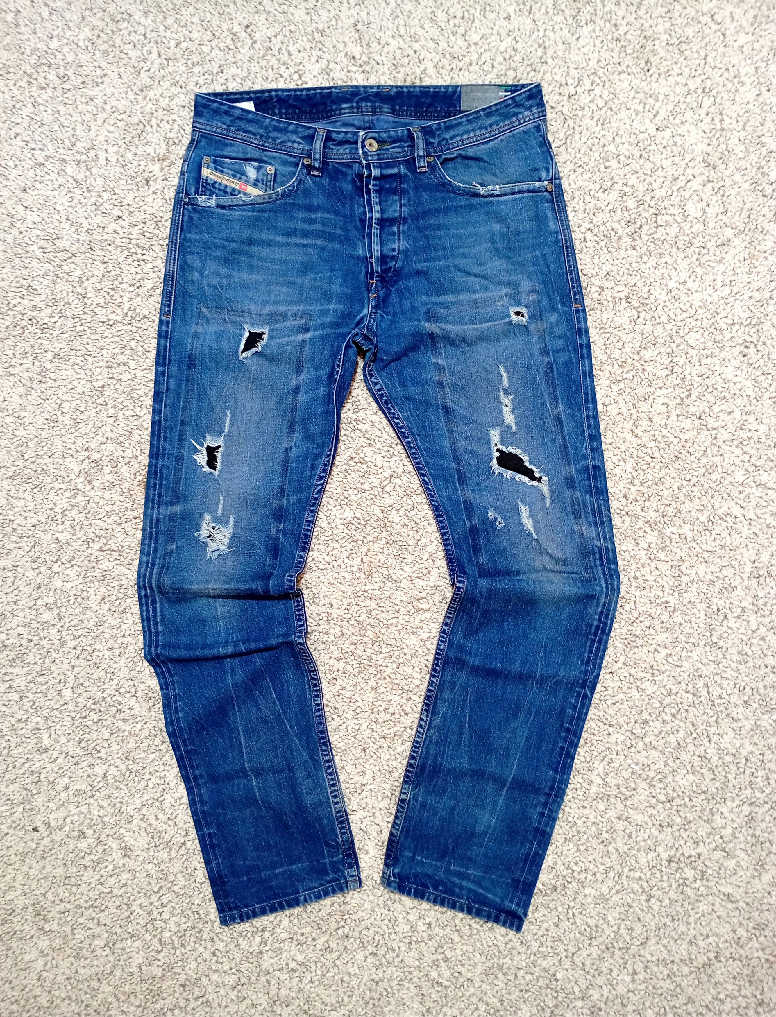 Diesel Diesel Bleu Eyecons 2011 Edition Distressed Vintage Pants Size US 32 / EU 48 - 2 Thumbnail