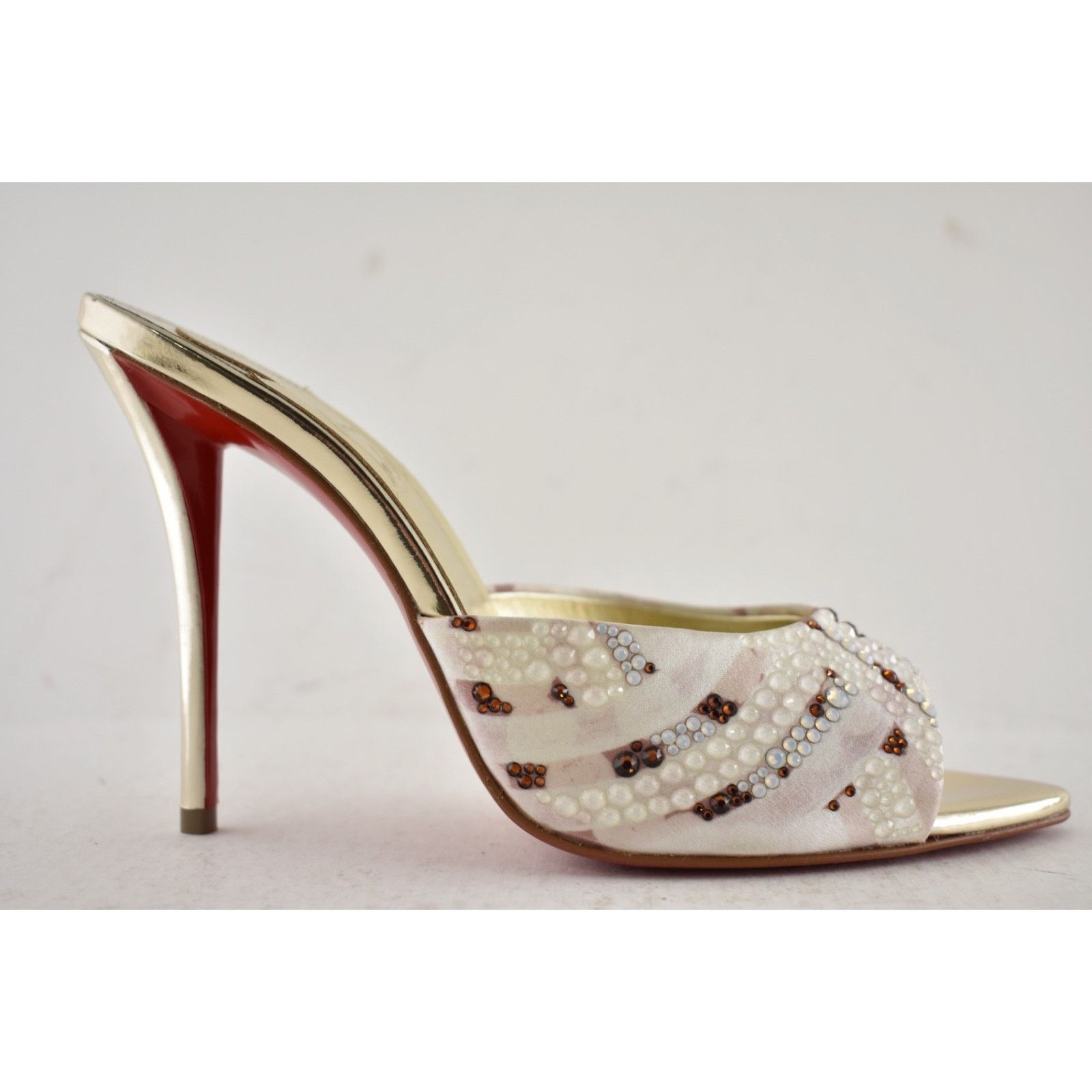 Christian Louboutin Christian Louboutin Miss Z Mule Gaagal Strass 100 Pump 40 Size US 10 / IT 40 - 2 Thumbnail