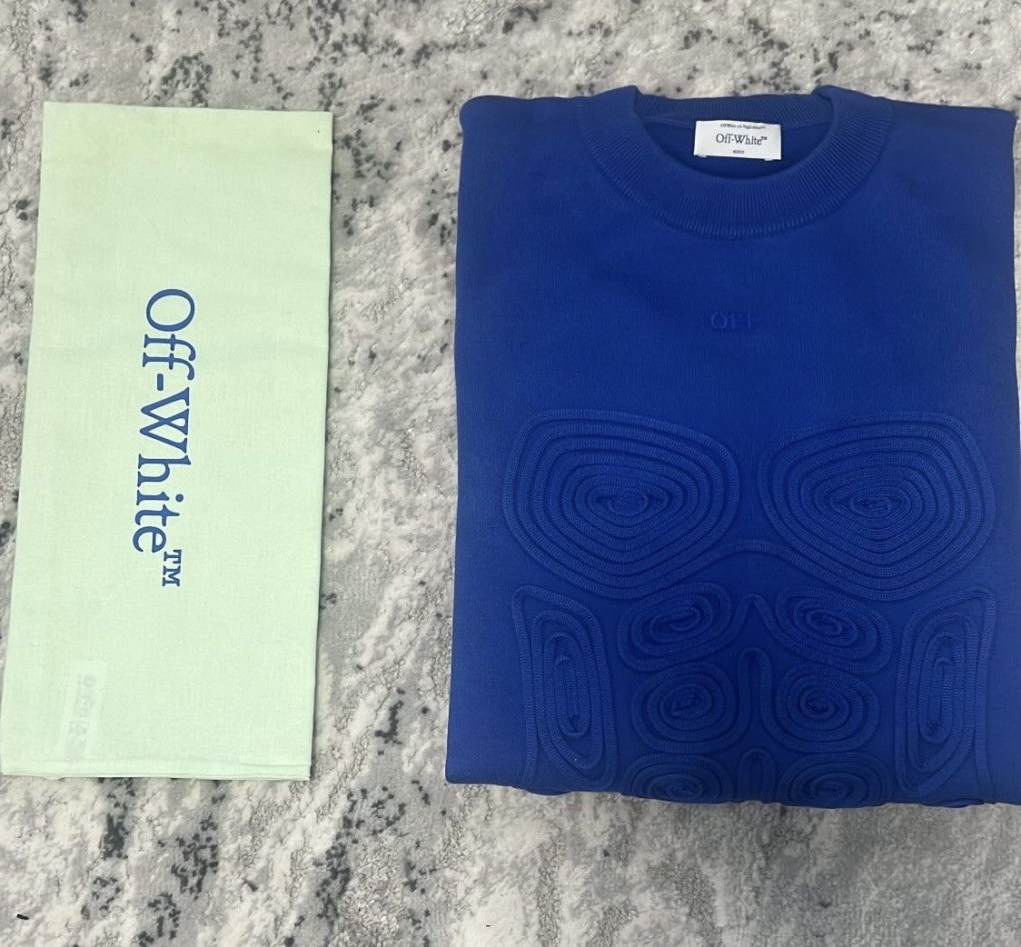 Off-White OFF-WHITE BODY SCAN KNIT CREWNECK Size US L / EU 52-54 / 3 - 1 Thumbnail