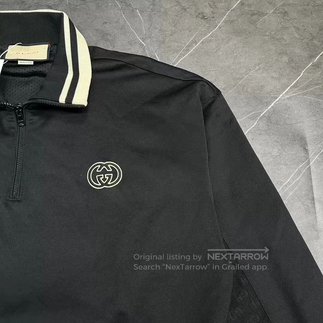 Gucci Gucci Long-Sleeve Half-Zip Logo Jacket. Size US L / EU 52-54 / 3 - 5 Thumbnail