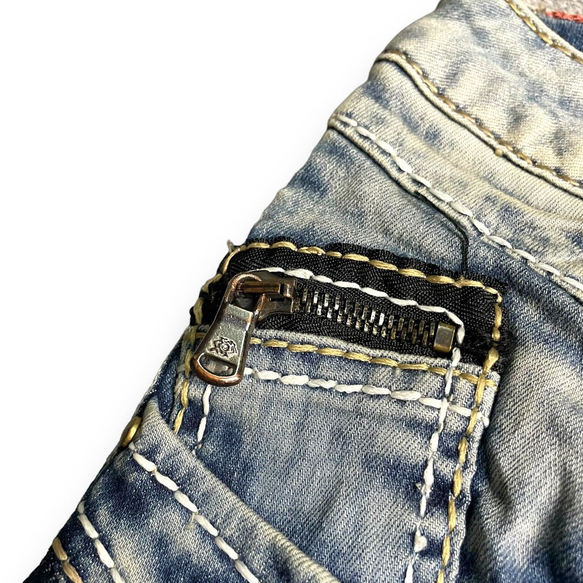 Hysteric Glamour CIPO BAXX WASHED BLEACH SKINNY FIT DENIM PANTS Size 28" / US 6 / IT 42 - 6 Thumbnail