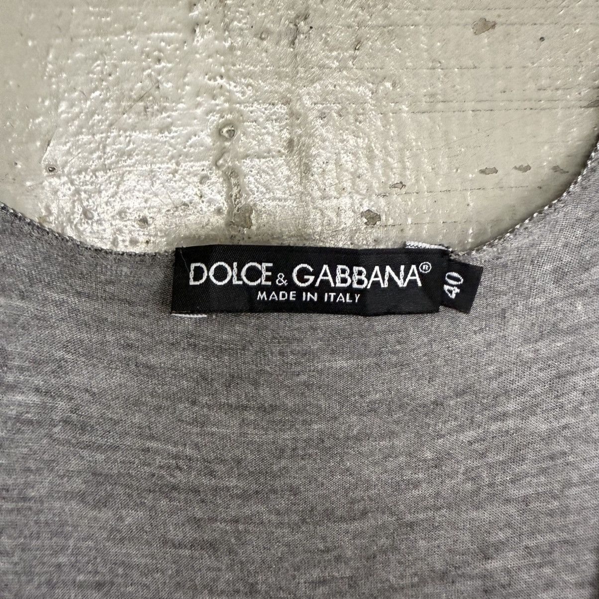 Dolce & Gabbana Vintage Dolce & Gabbana Grey Tank Top Size S / US 4 / IT 40 - 4 Thumbnail