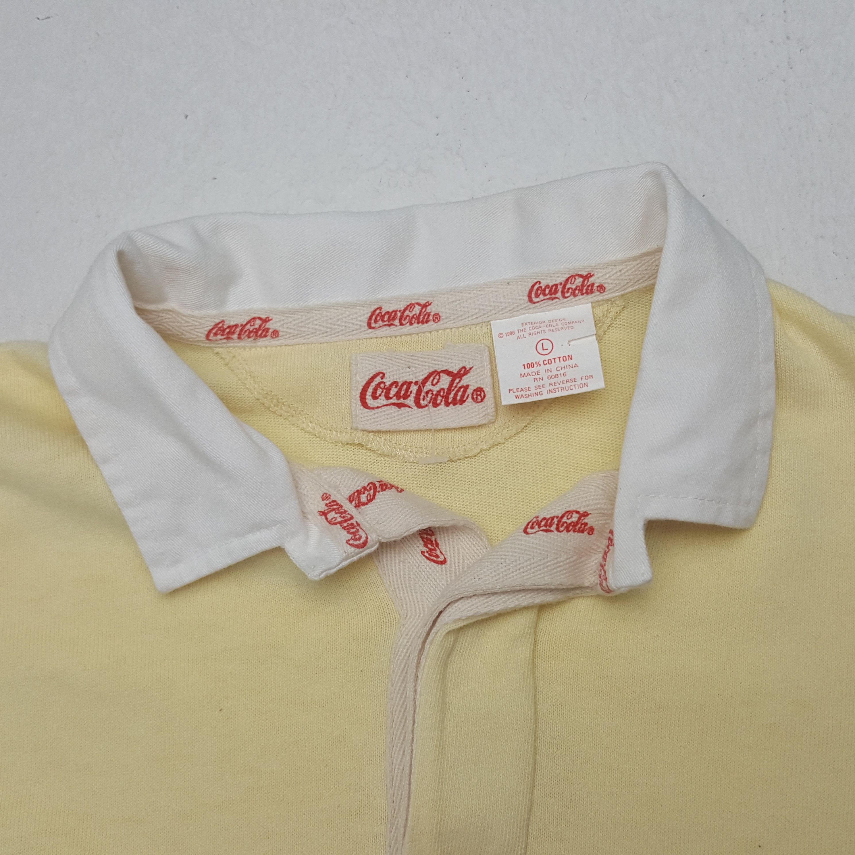 Coca Cola Vintage Coca Cola American Promo Polos Rugby C294N11 Size US L / EU 52-54 / 3 - 4 Thumbnail