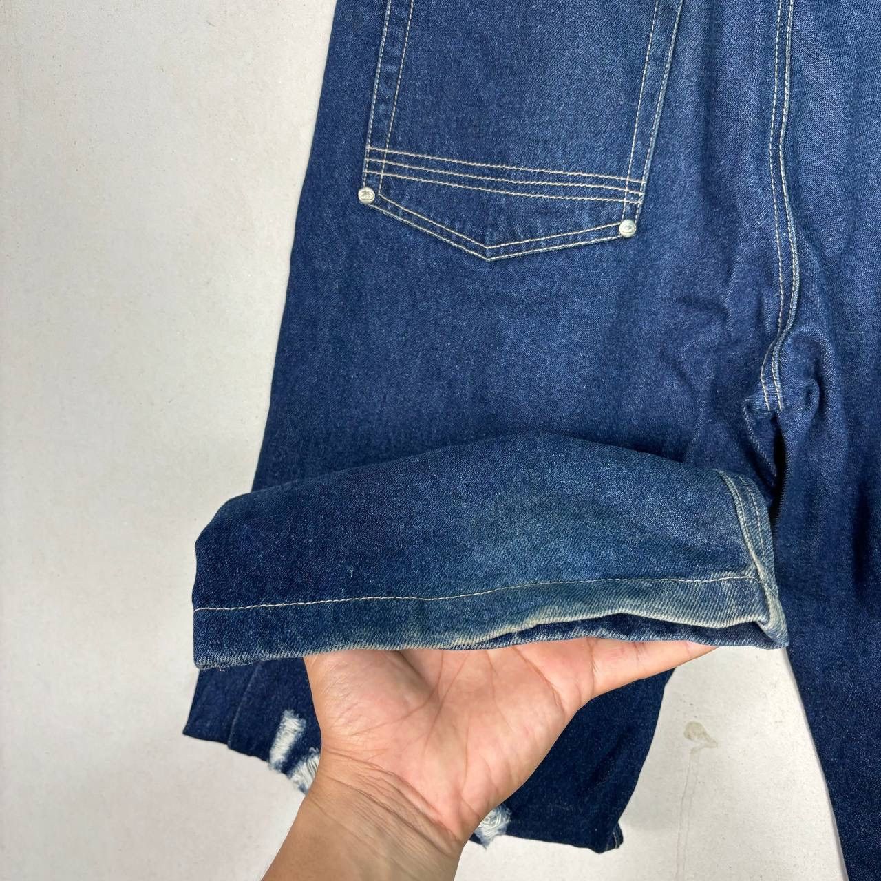 Ecko Unltd. Vintage ECKO UNLTD Distress Jeans Baggy Style Denim Size US 34 / EU 50 - 9 Thumbnail