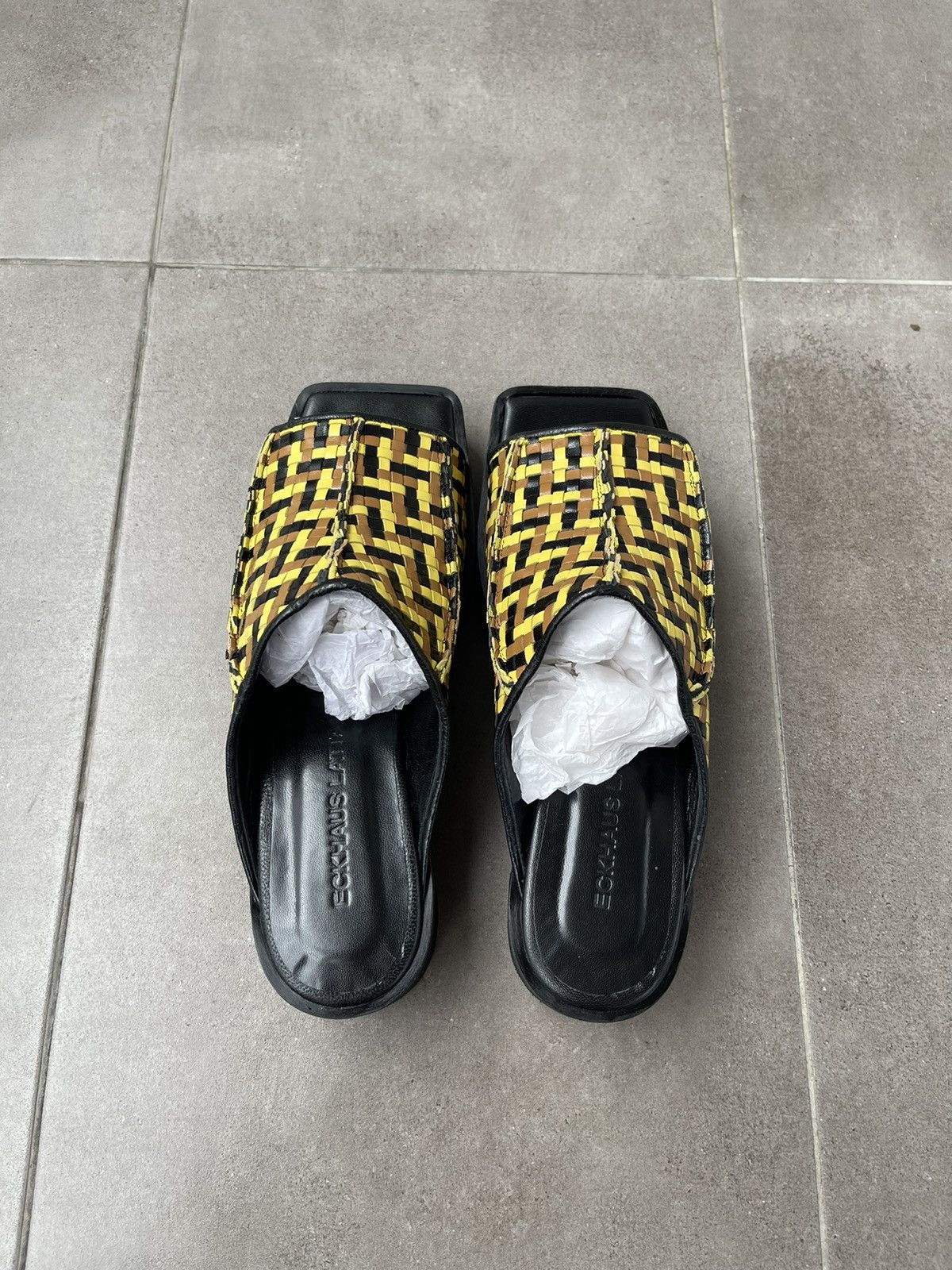 Eckhaus Latta !DS! SS23 Eckhaus Latta Olive Combo Men Slide M Size US 8 / EU 41 - 10 Thumbnail
