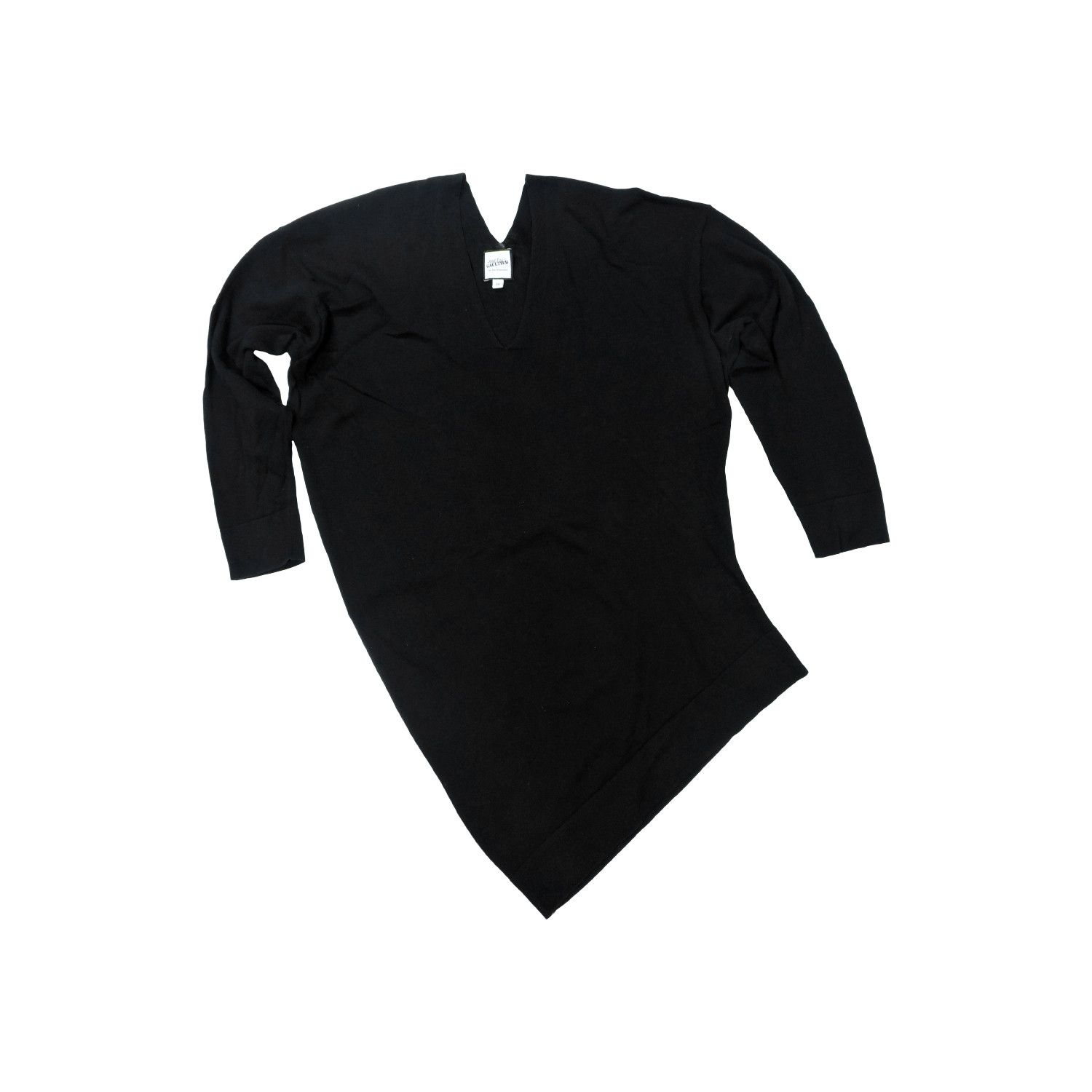 Jean Paul Gaultier JPG FOR SEPT PREMIERES ASYMMETRY CURVE LONG SLEEVE T-SHIRT Size XS / US 0-2 / IT 36-38 - 1 Thumbnail