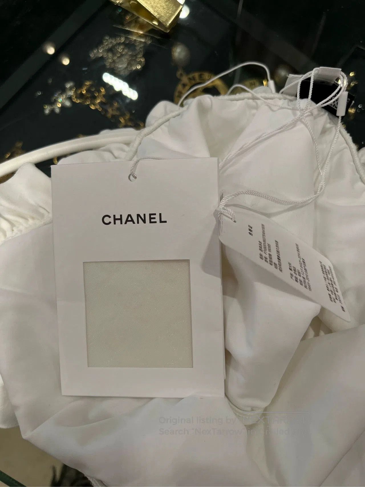 Chanel Chanel 23S White Ruffle Swimsuit. Size US 38 / EU 54 - 4 Thumbnail