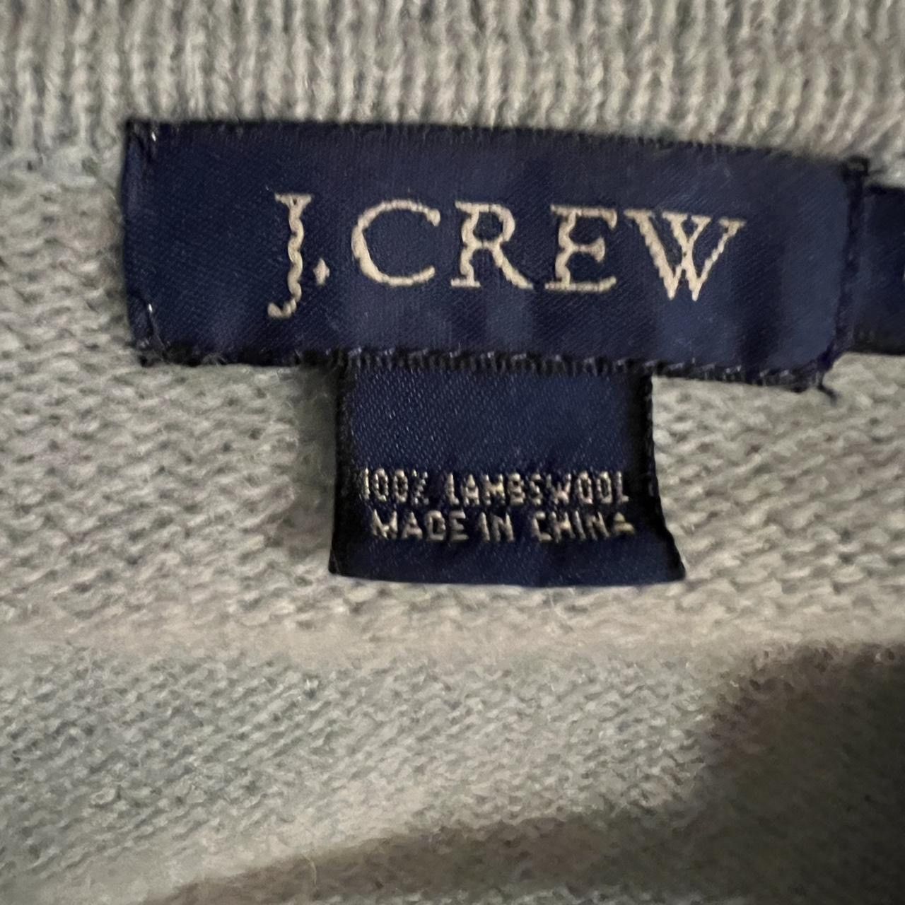 J.Crew J. Crew teal and tan zip-up wool sweater Size S / US 4 / IT 40 - 4 Thumbnail