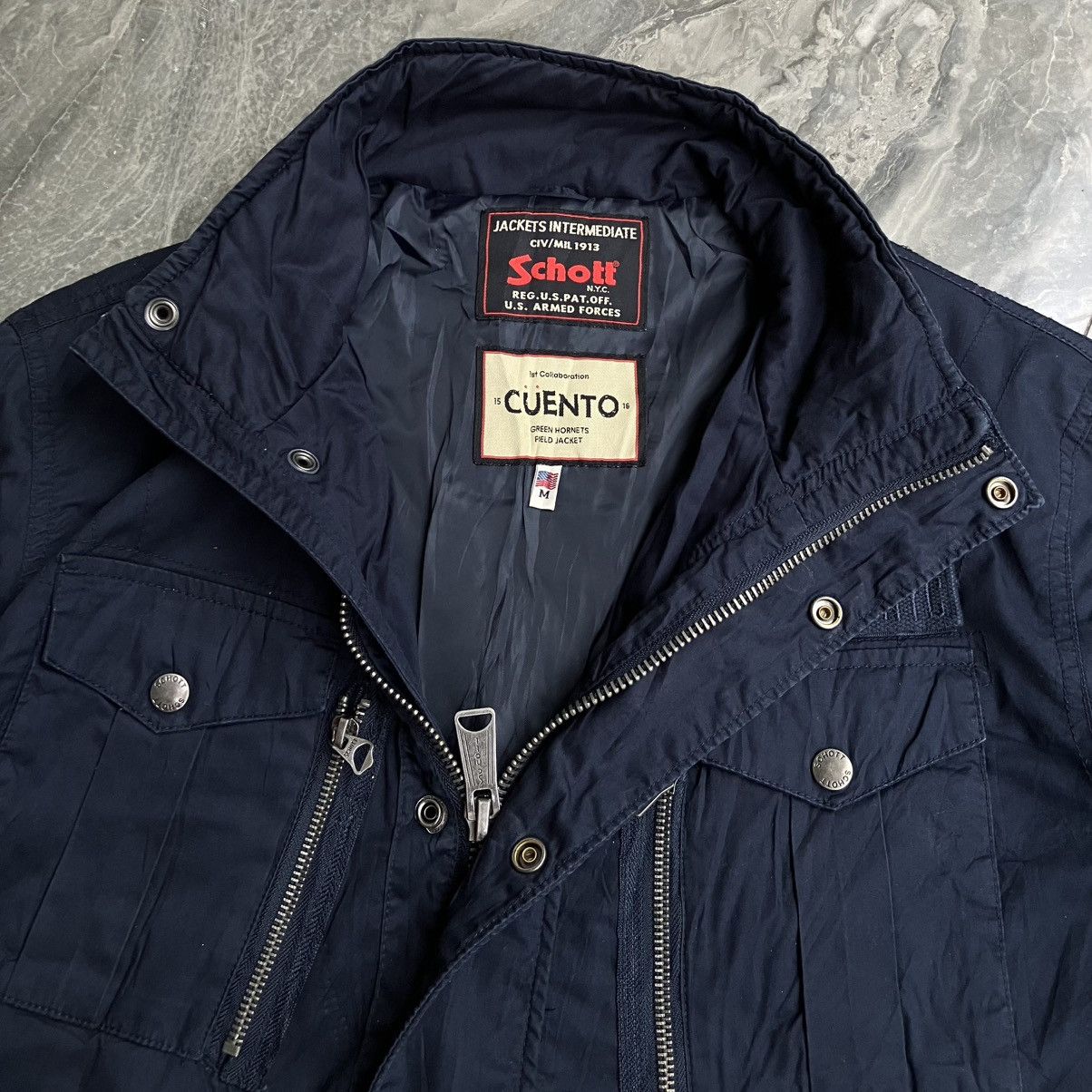 Schott Schott M65 x Cuento Military Jacket Size US M / EU 48-50 / 2 - 4 Thumbnail