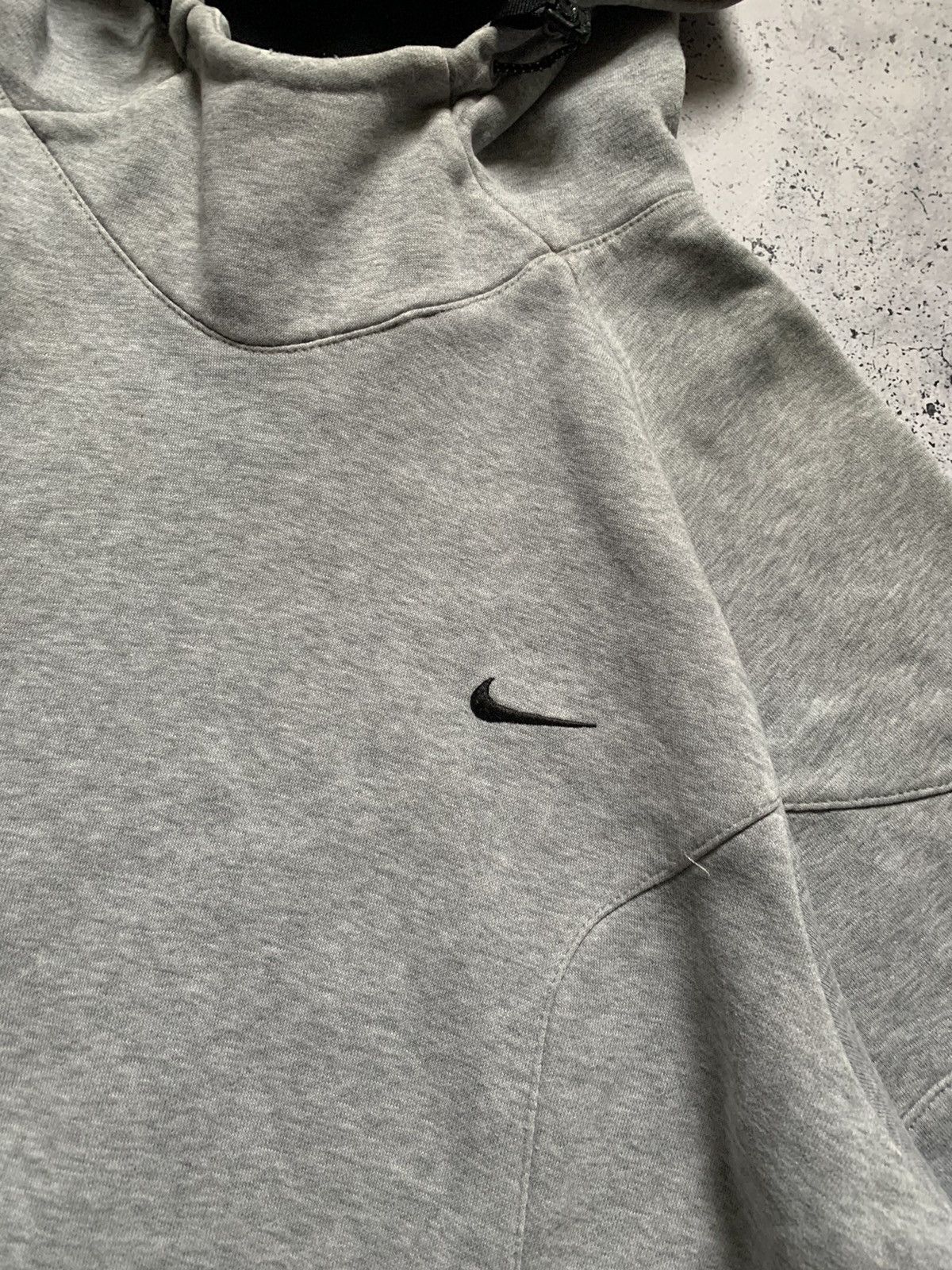 Nike Vintage Nike Boxy Fit Hoodie Spell Out Swoosh Grey Y2K USA Size US S / EU 44-46 / 1 - 2 Thumbnail